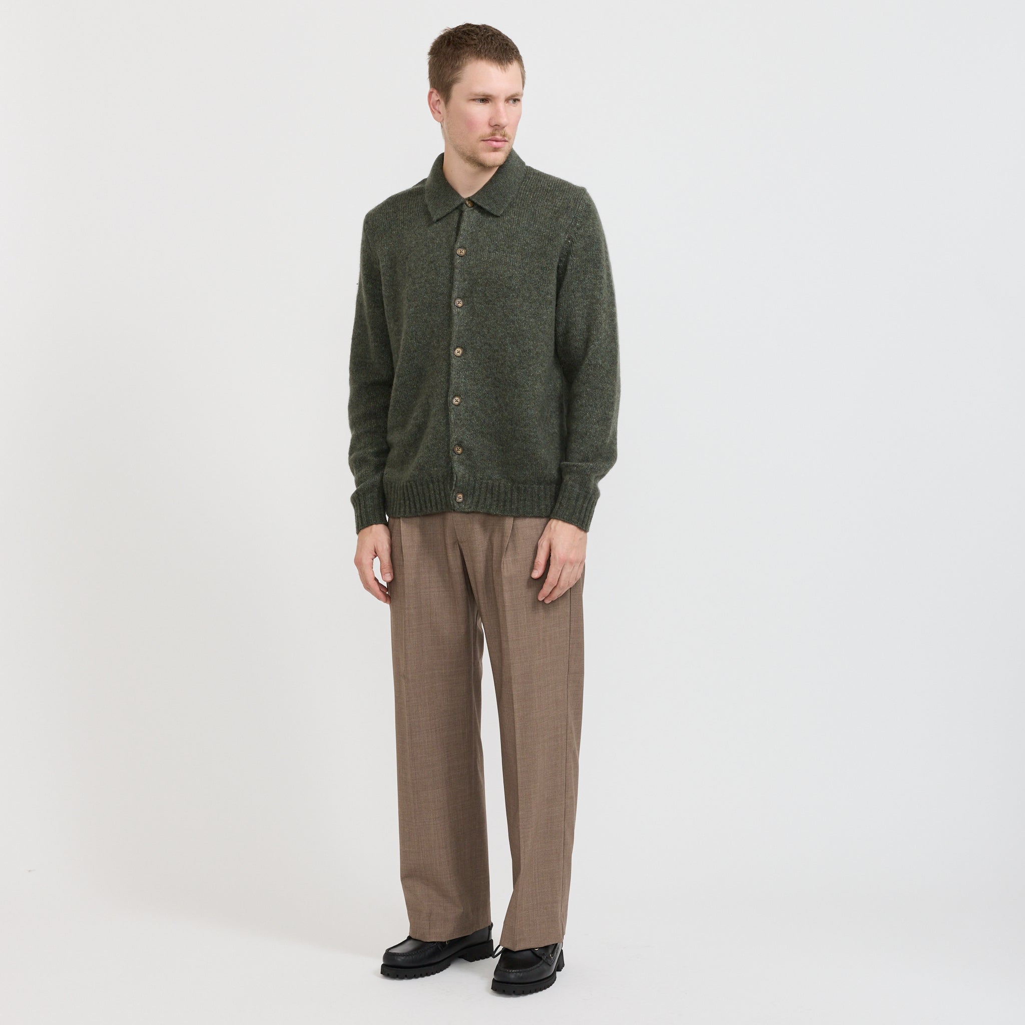 Lee Merino Blend Cardigan Capers