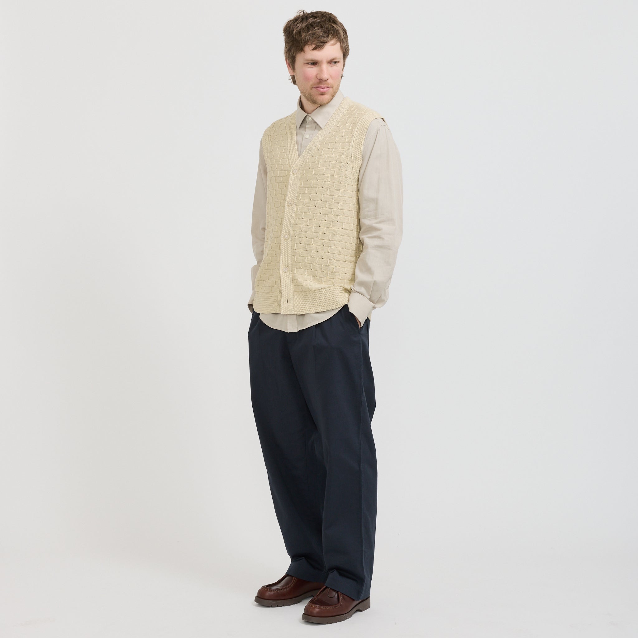 Reece Vest 6600 Ecru