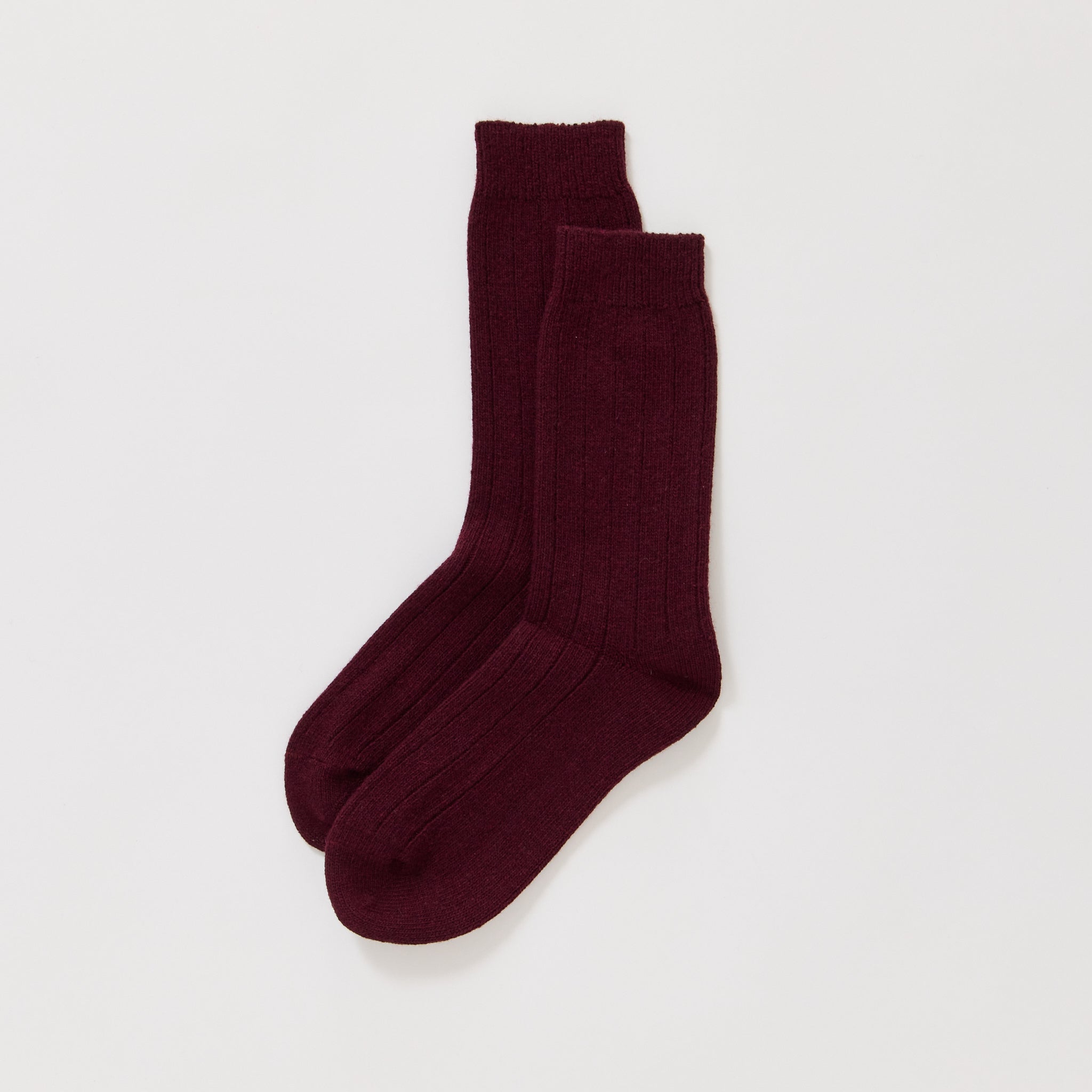 Sock One Wine Red
