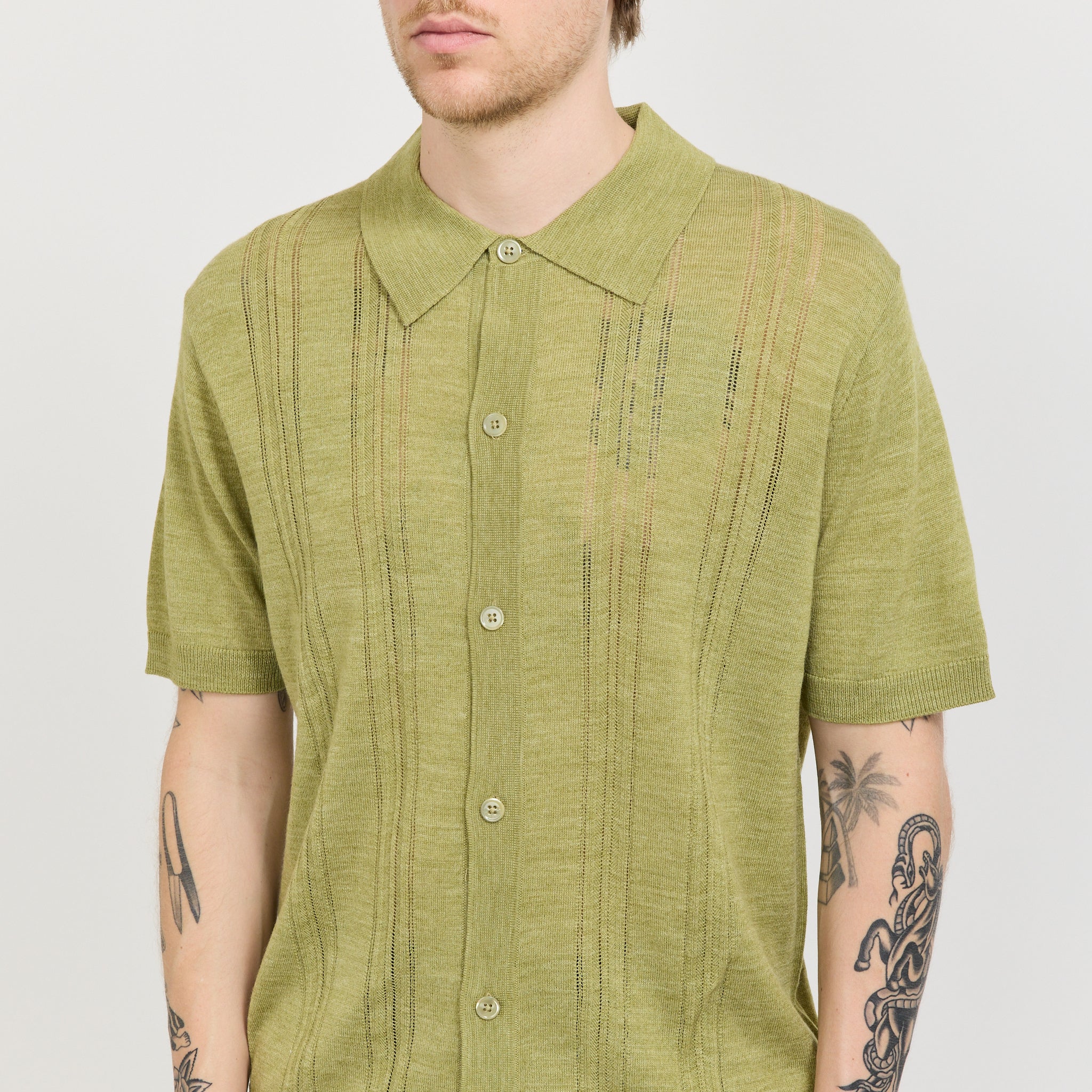 Thor SS Cardigan Evergreen
