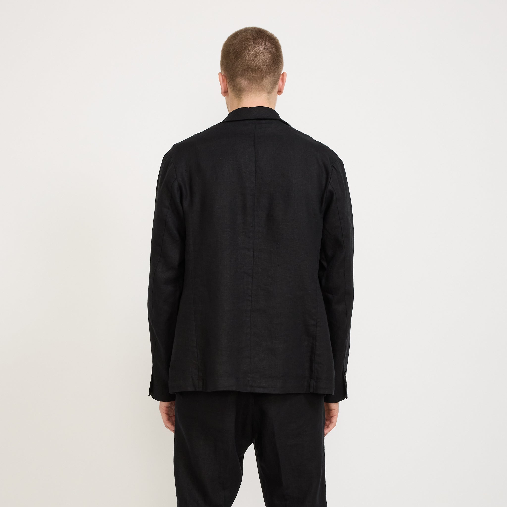 NN07 | Timo Linen Blazer Black | Maplestore