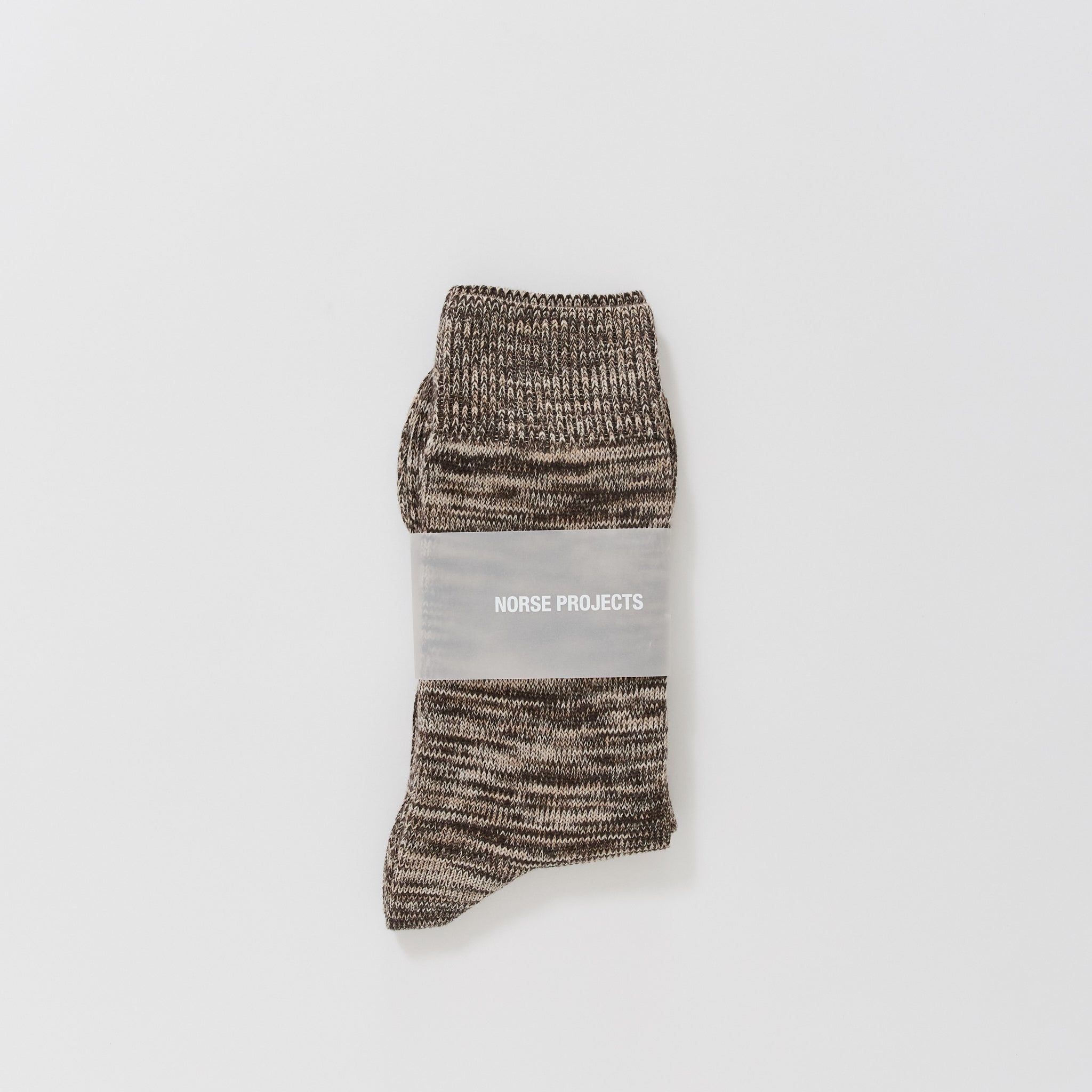 Bykle Heavy Cotton Twist Sock Seal Brown