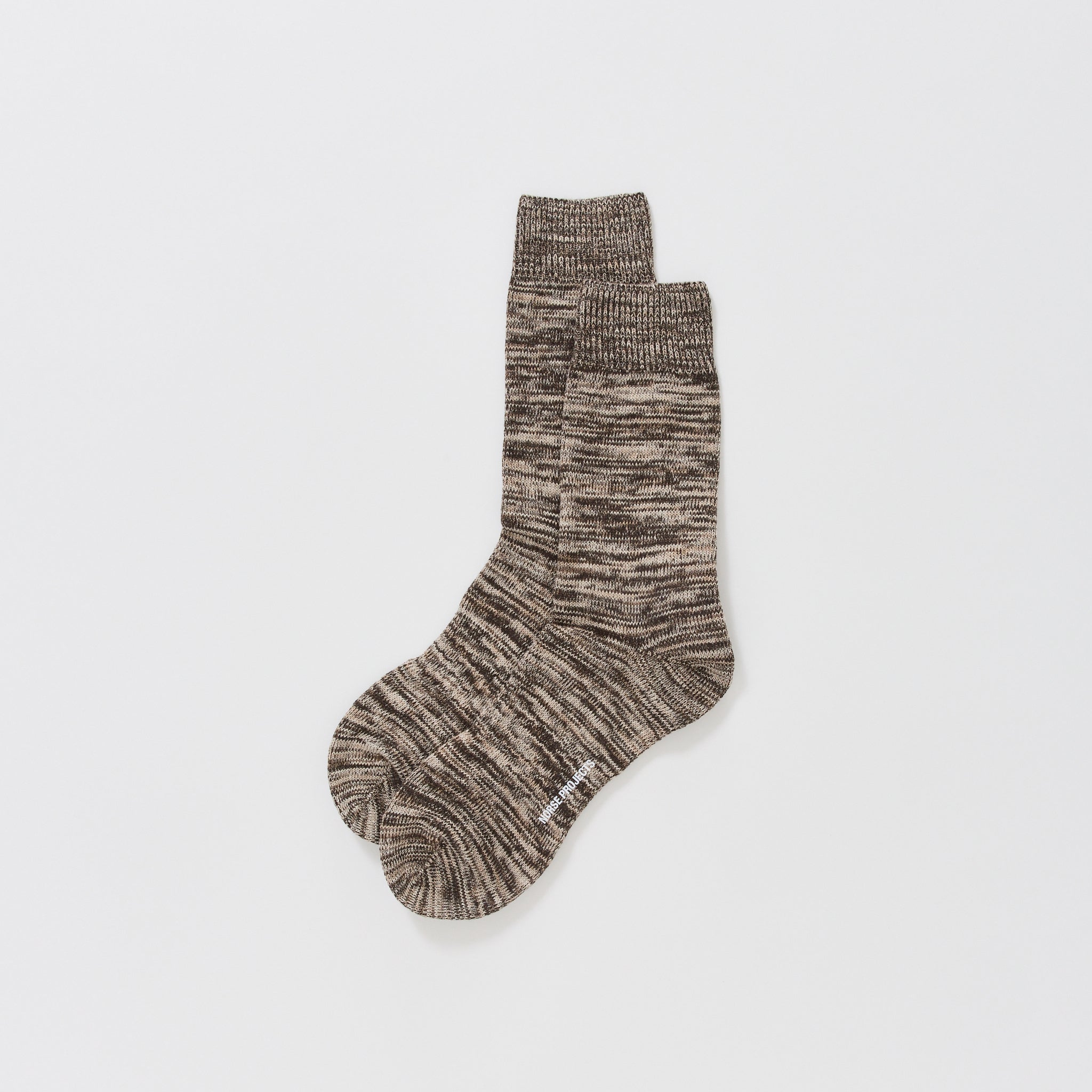 Bykle Heavy Cotton Twist Sock Seal Brown
