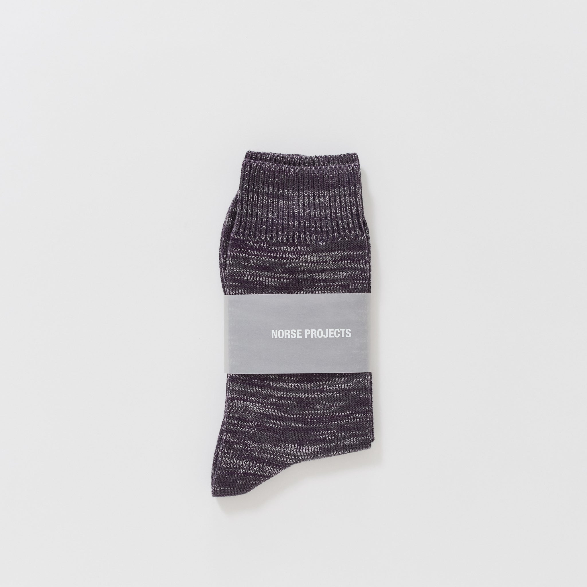 Bykle Heavy Cotton Twist Sock Vintage Violet