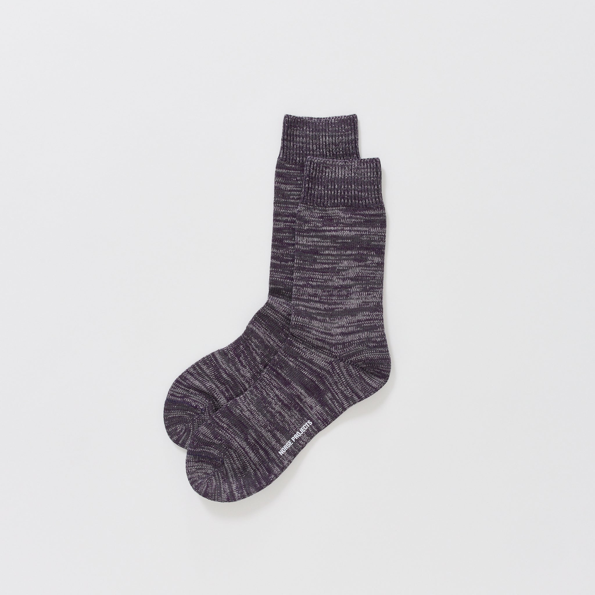 Bykle Heavy Cotton Twist Sock Vintage Violet