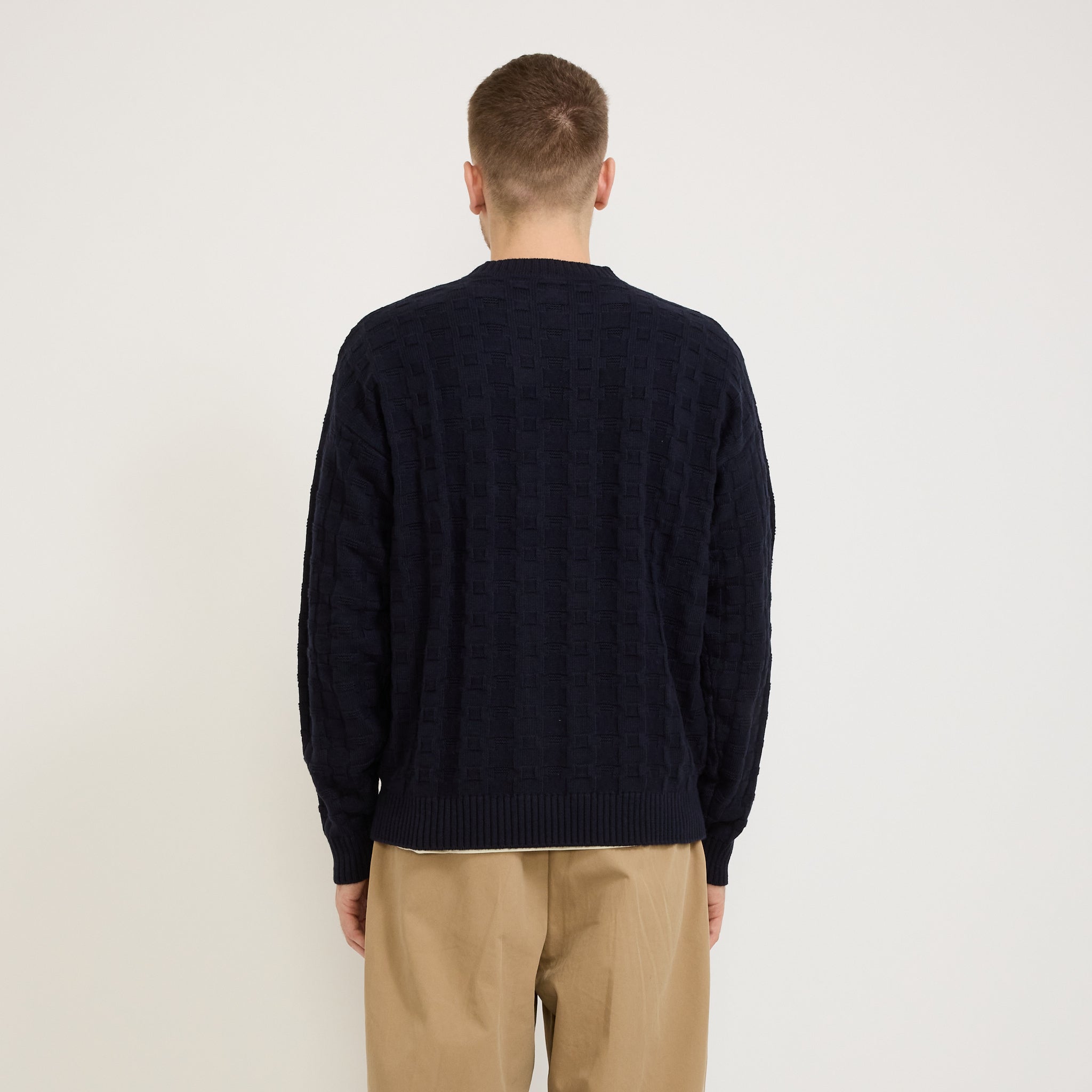 Norse Projects | Jonas Cotton/Cashmere Sweater Dark Navy | Maplestore
