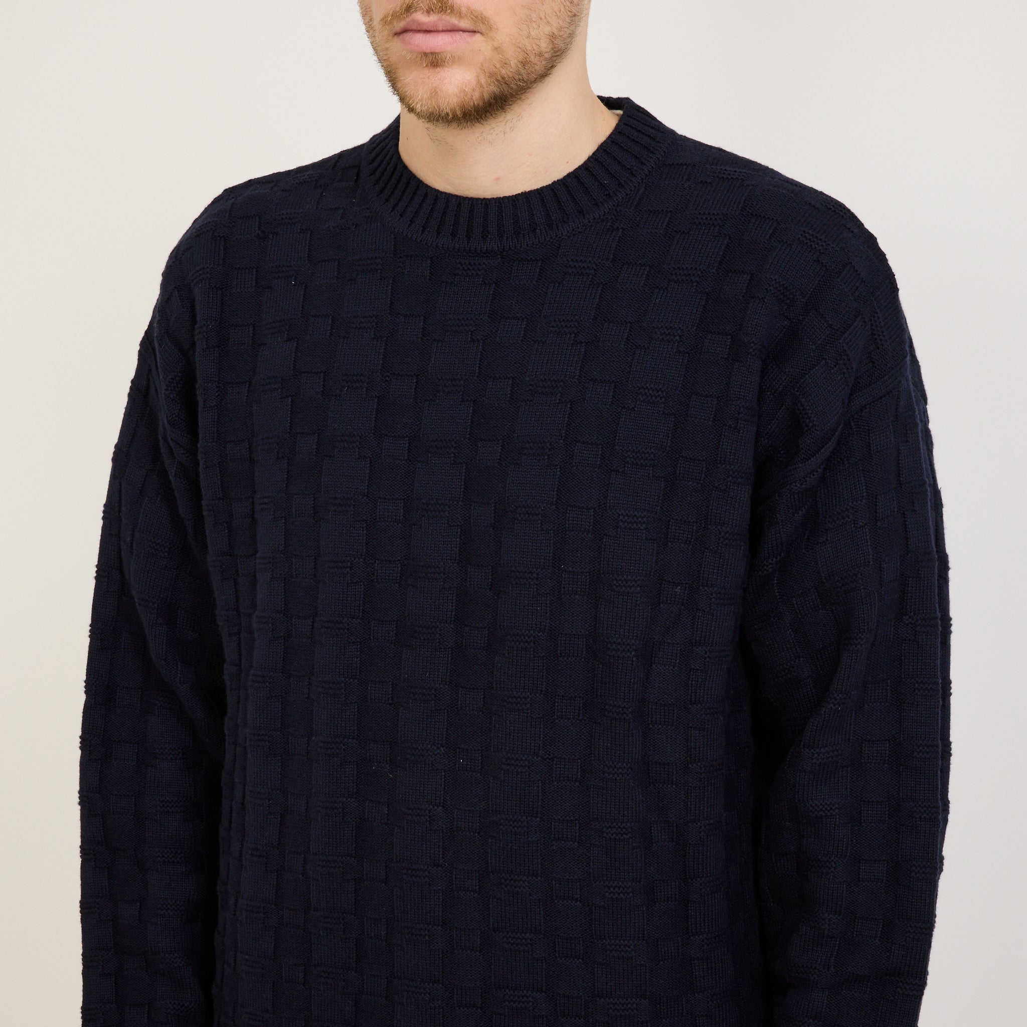 Norse Projects | Jonas Cotton/Cashmere Sweater Dark Navy | Maplestore