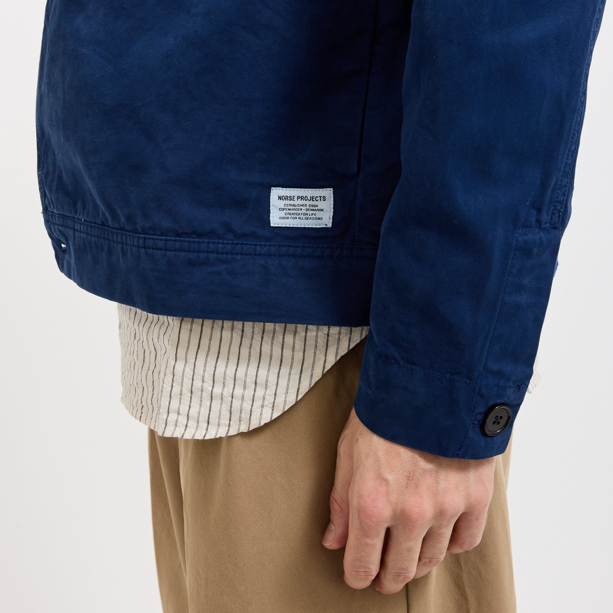 Marcus Canvas Overshirt Workwear Blue