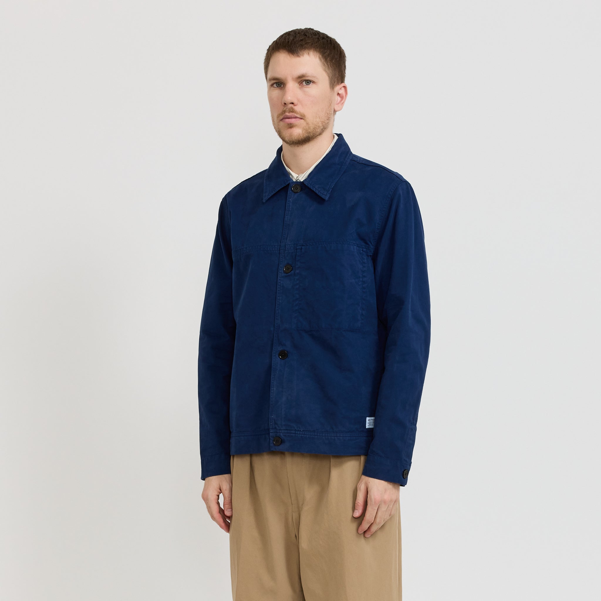 Marcus Canvas Overshirt Workwear Blue