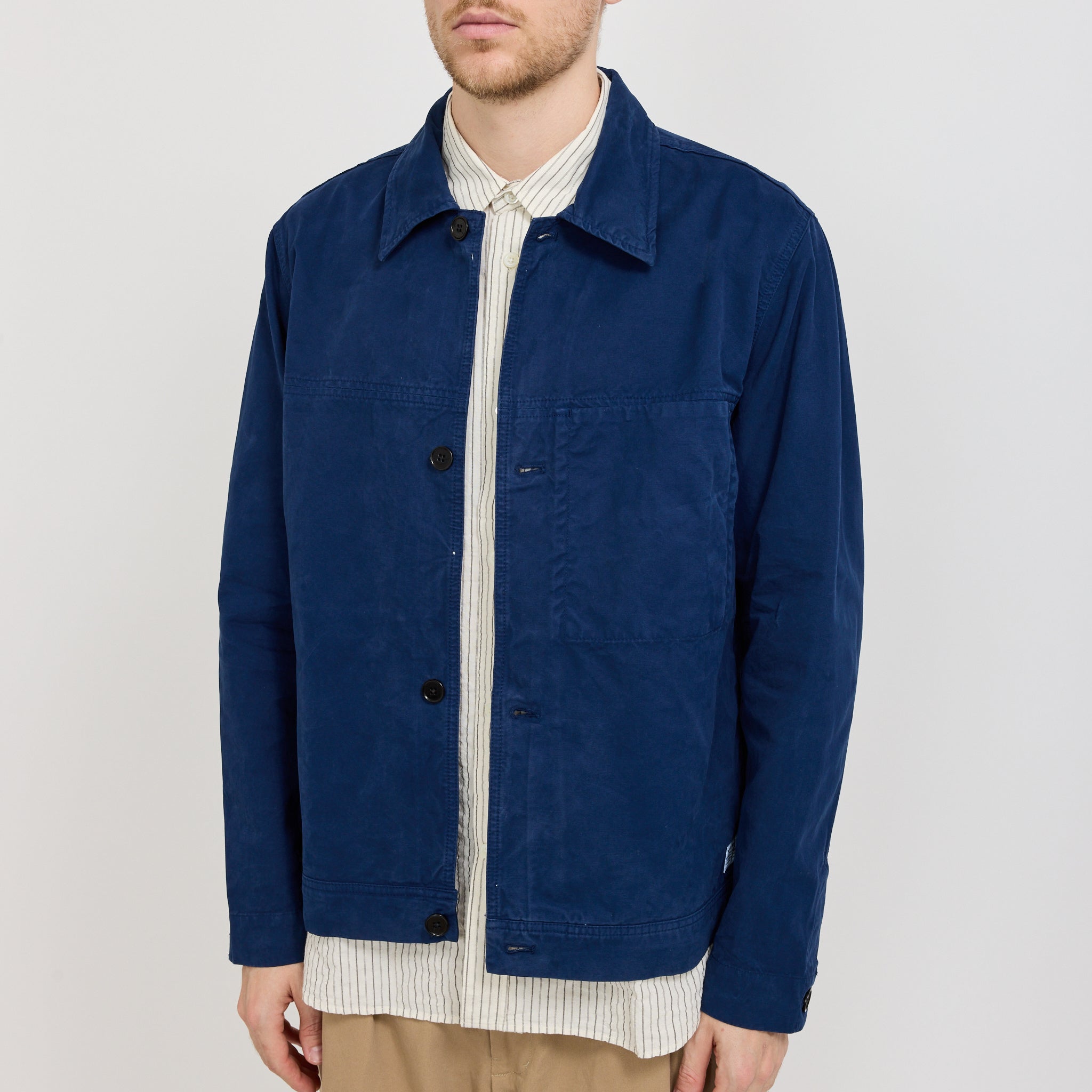 Marcus Canvas Overshirt Workwear Blue