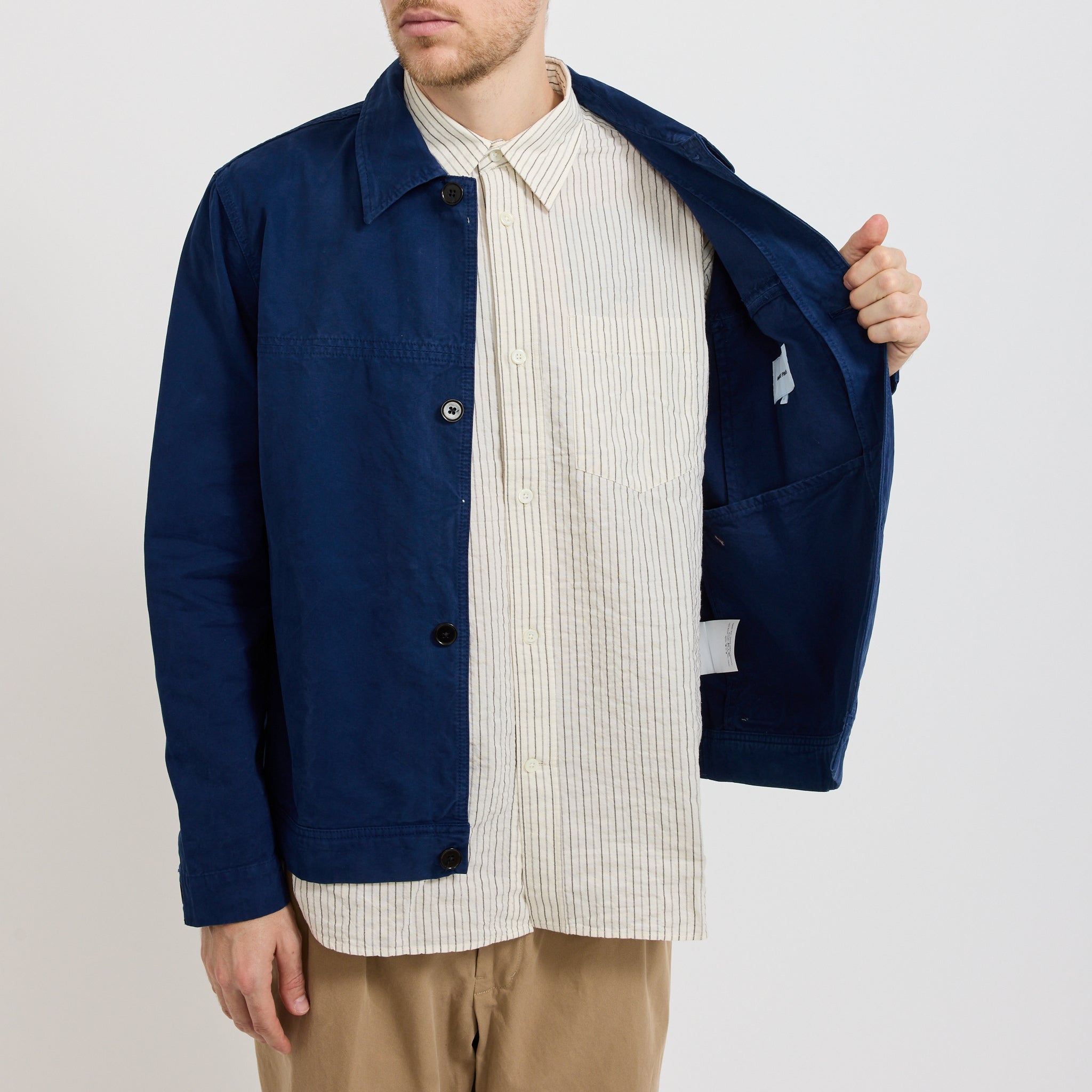 Marcus Canvas Overshirt Workwear Blue