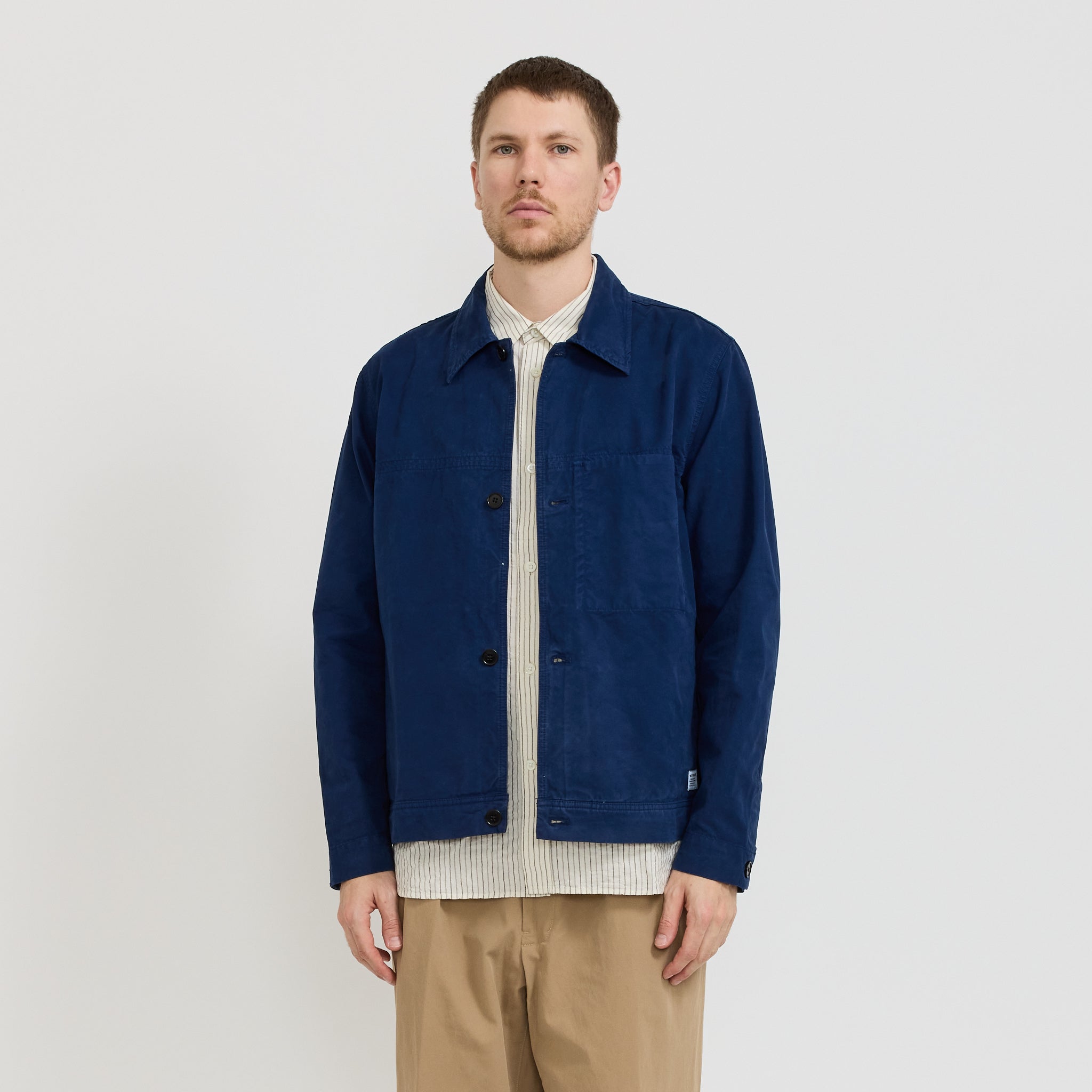 Marcus Canvas Overshirt Workwear Blue