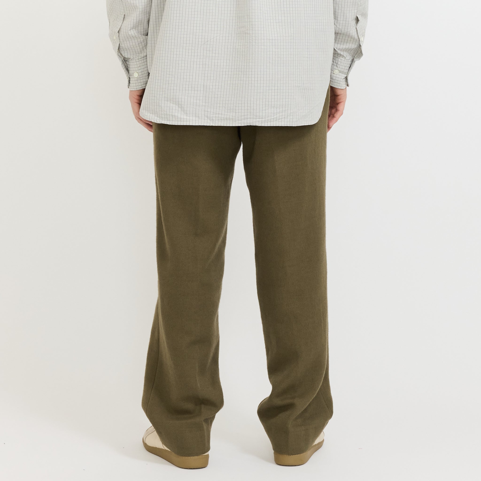 Benn Relaxed Cavalry Cotton Wool Pleated Trouser