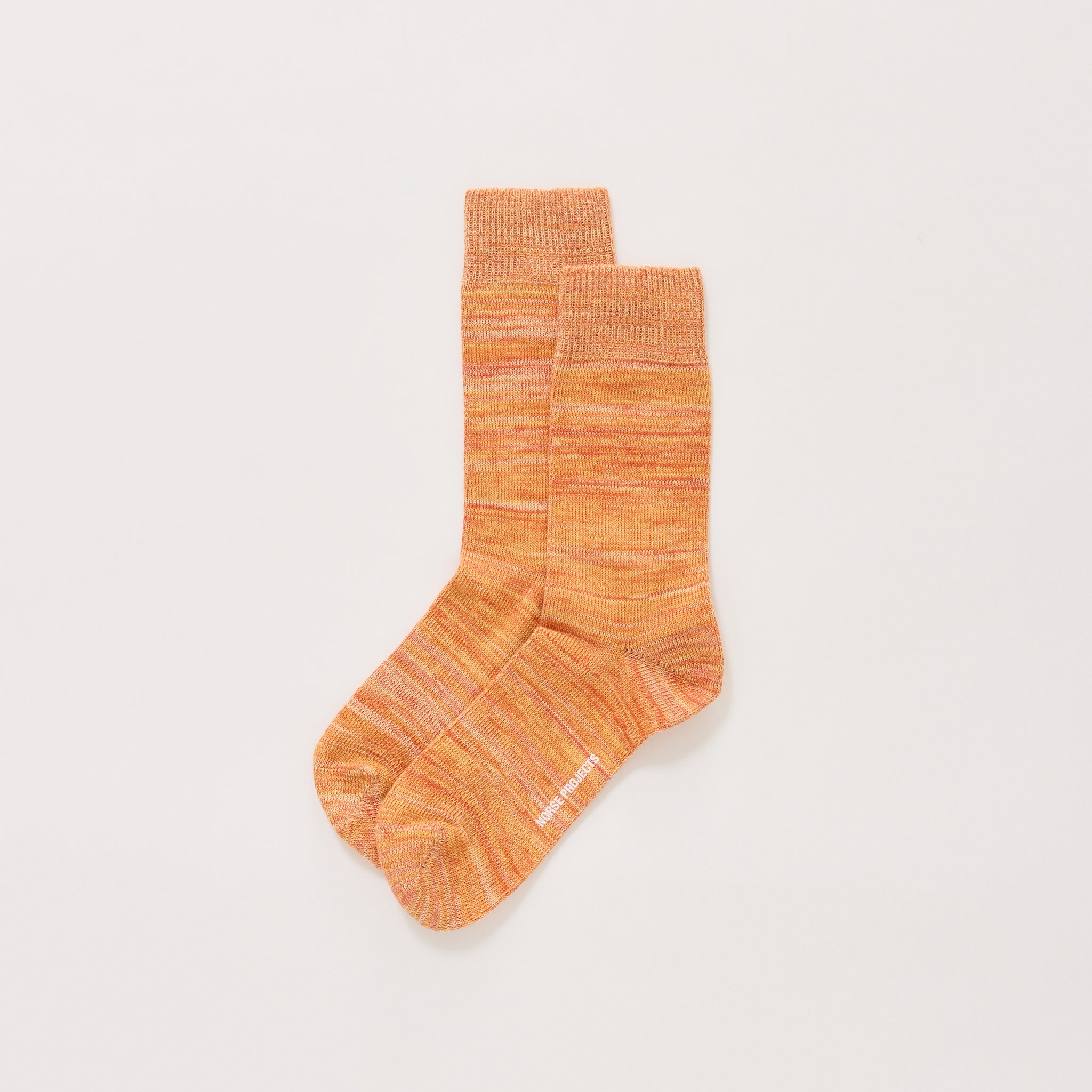 Norse Projects | Bjarki Cotton Twist Sock Blood Orange | Maplestore