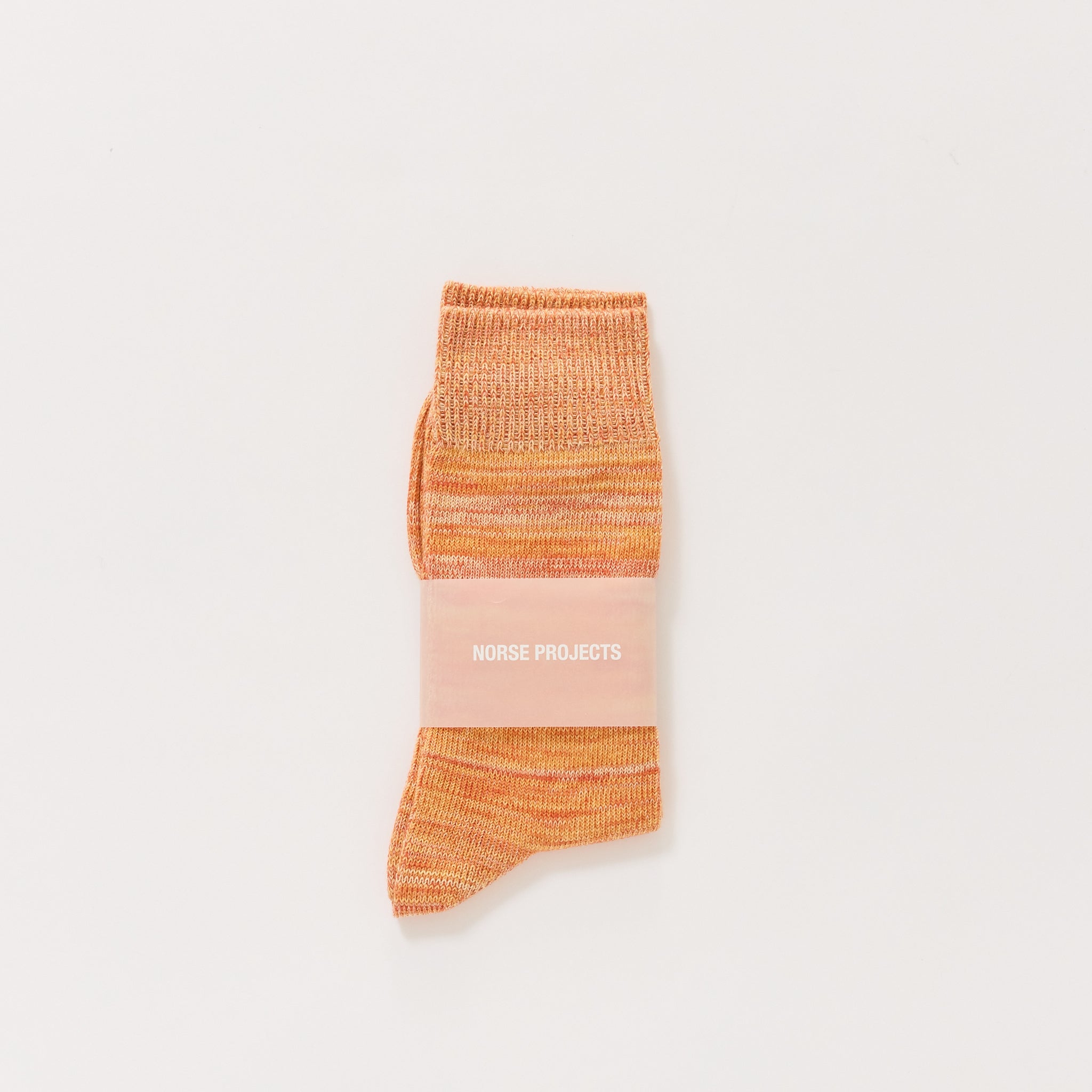 Norse Projects | Bjarki Cotton Twist Sock Blood Orange | Maplestore