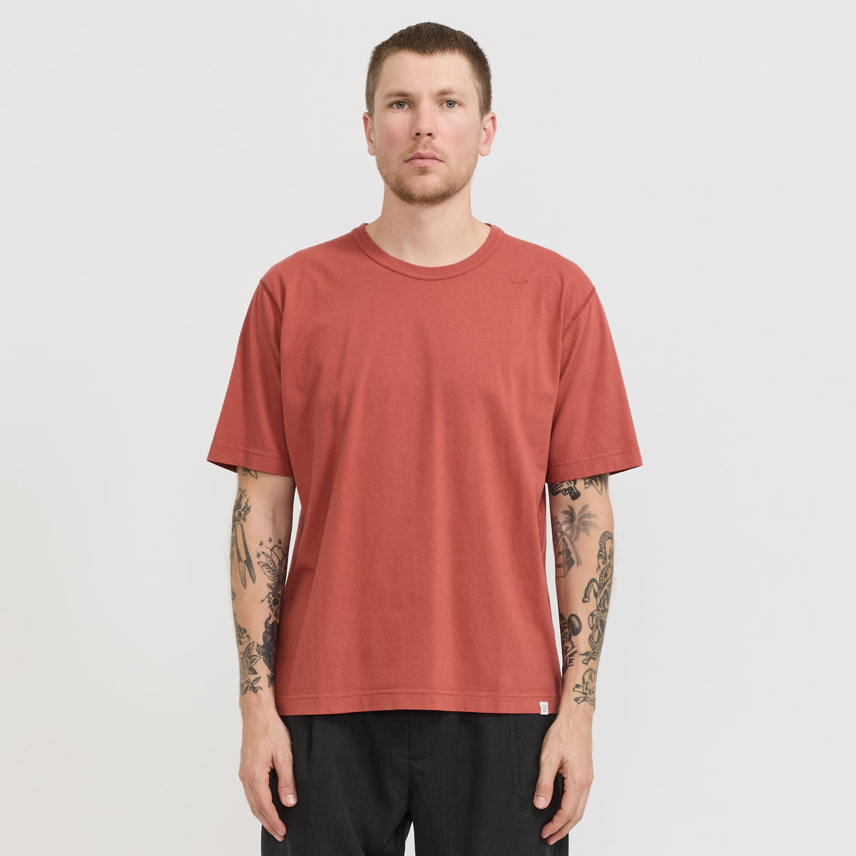 Norse Projects | Elmelunde Soft Compact Cotton T-Shirt Cowhide | Maplestore