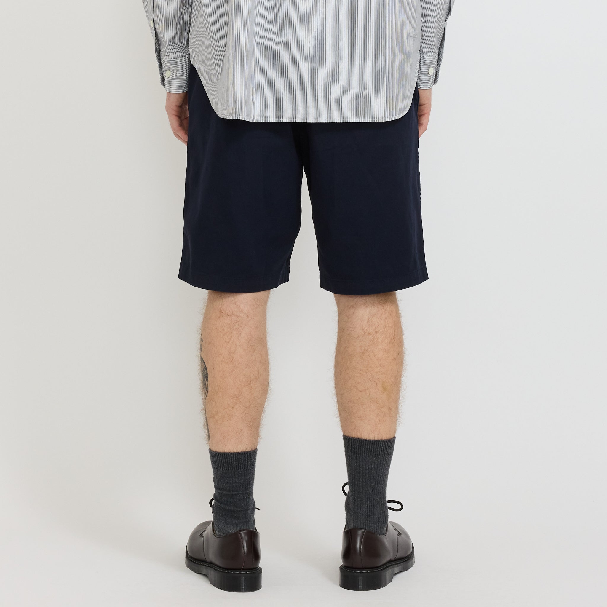 Ezra Relaxed Organic Stretch Twill Short Dark Navy