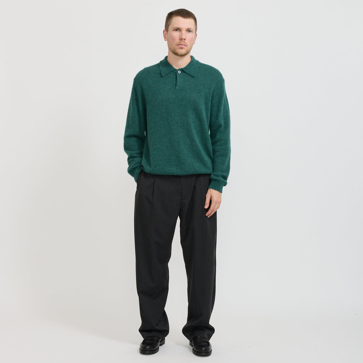 Norse Projects | Gudme Baby Alpaca Polo North Sea | Maplestore