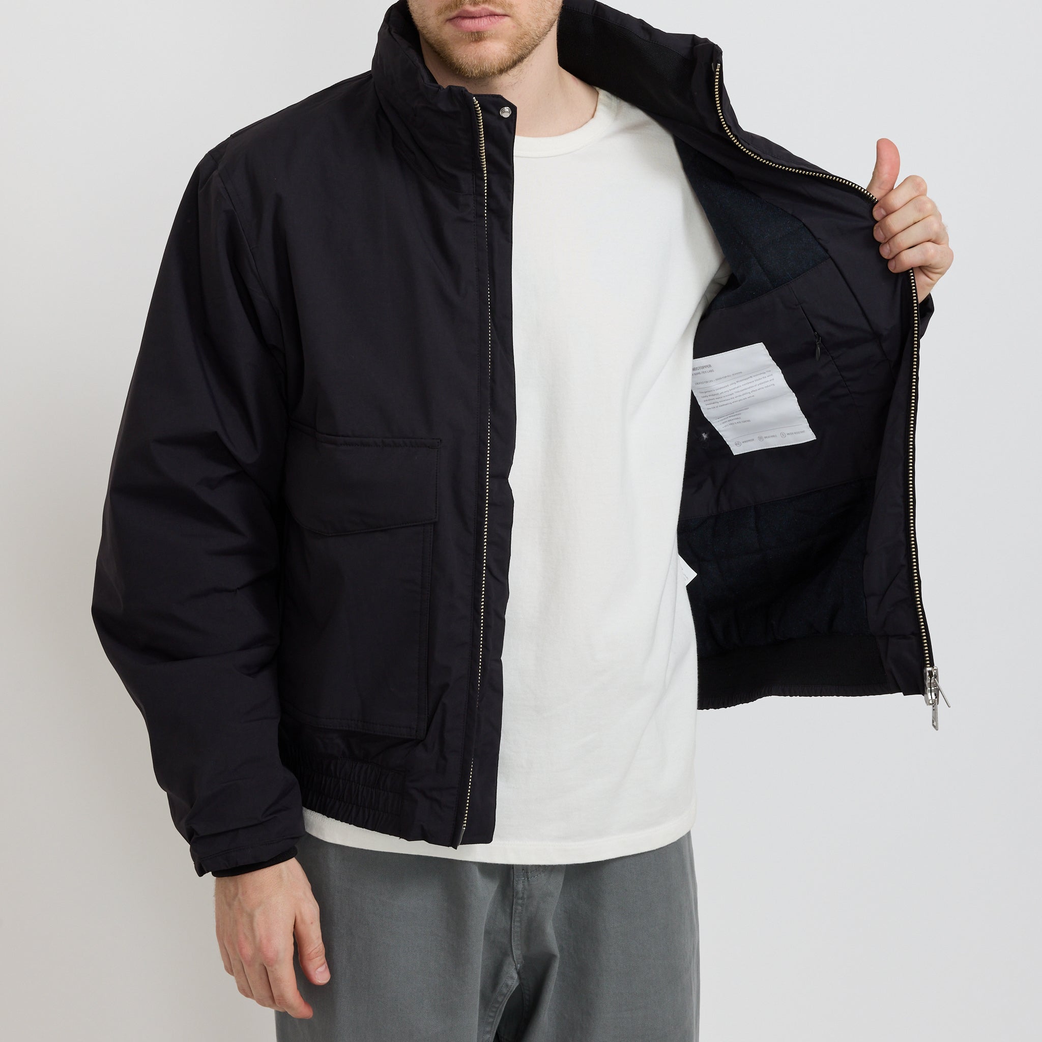Kastrup Gore-Tex Windstopper Bomber Jacket Black