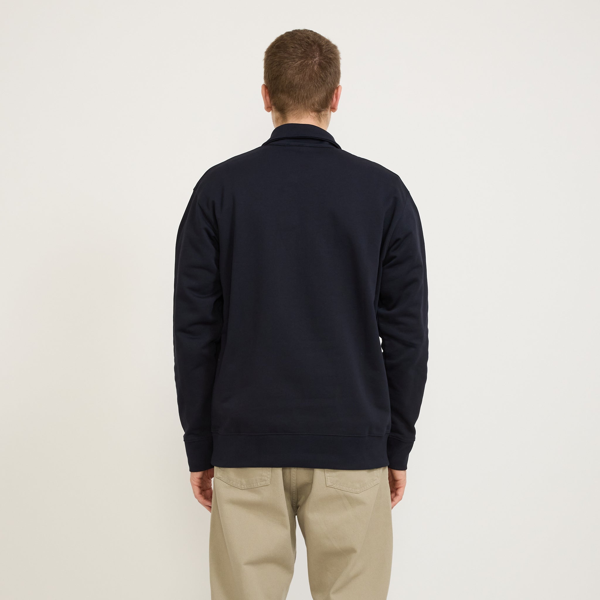 Norse Projects | Ketel Relaxed Organic Half Zip Sweater Dark Navy | Maplestore