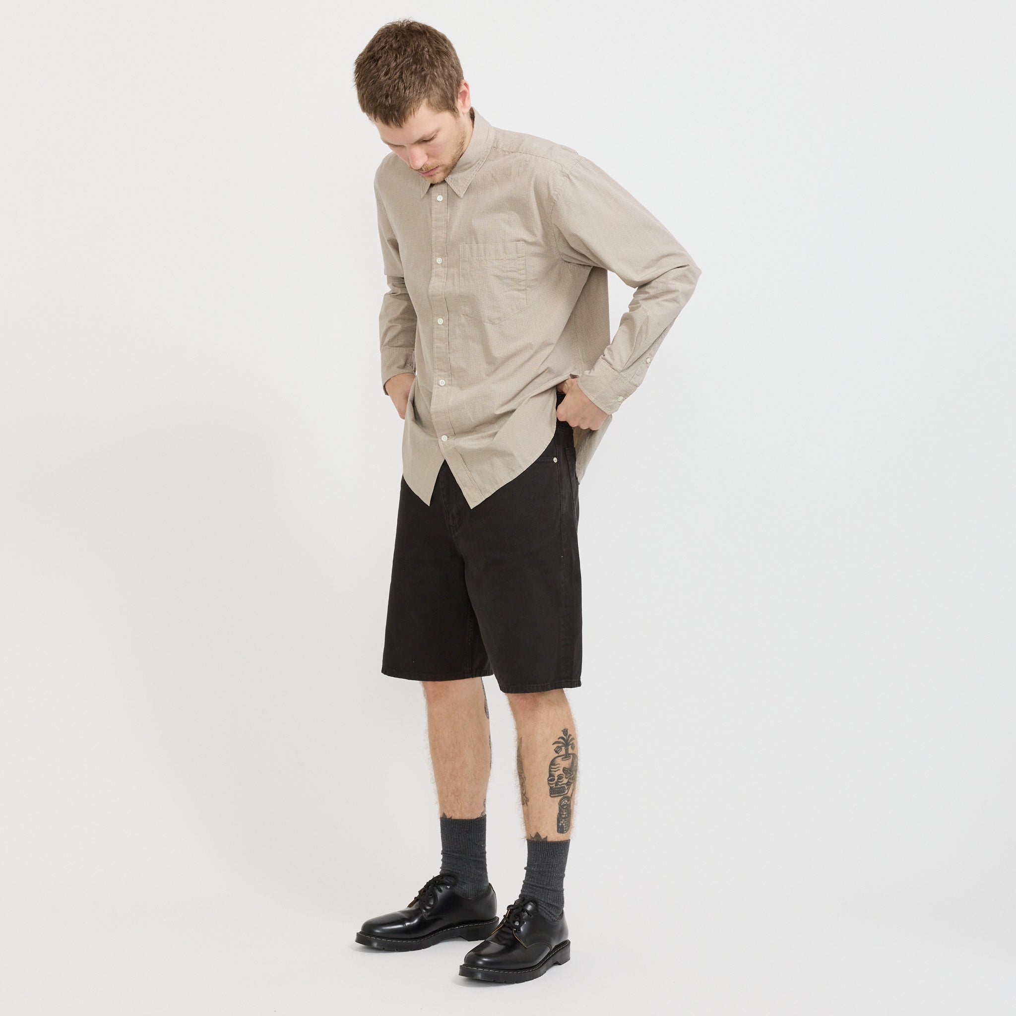 Norse Projects | Korshavn Relaxed 5 Pocket Heavy Twill Short Black | Maplestore