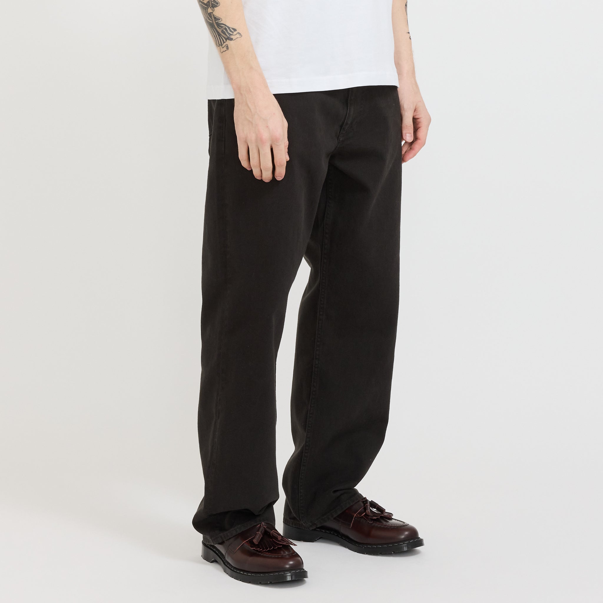 Mogens Relaxed 5 Pocket Heavy Twill Pant Black