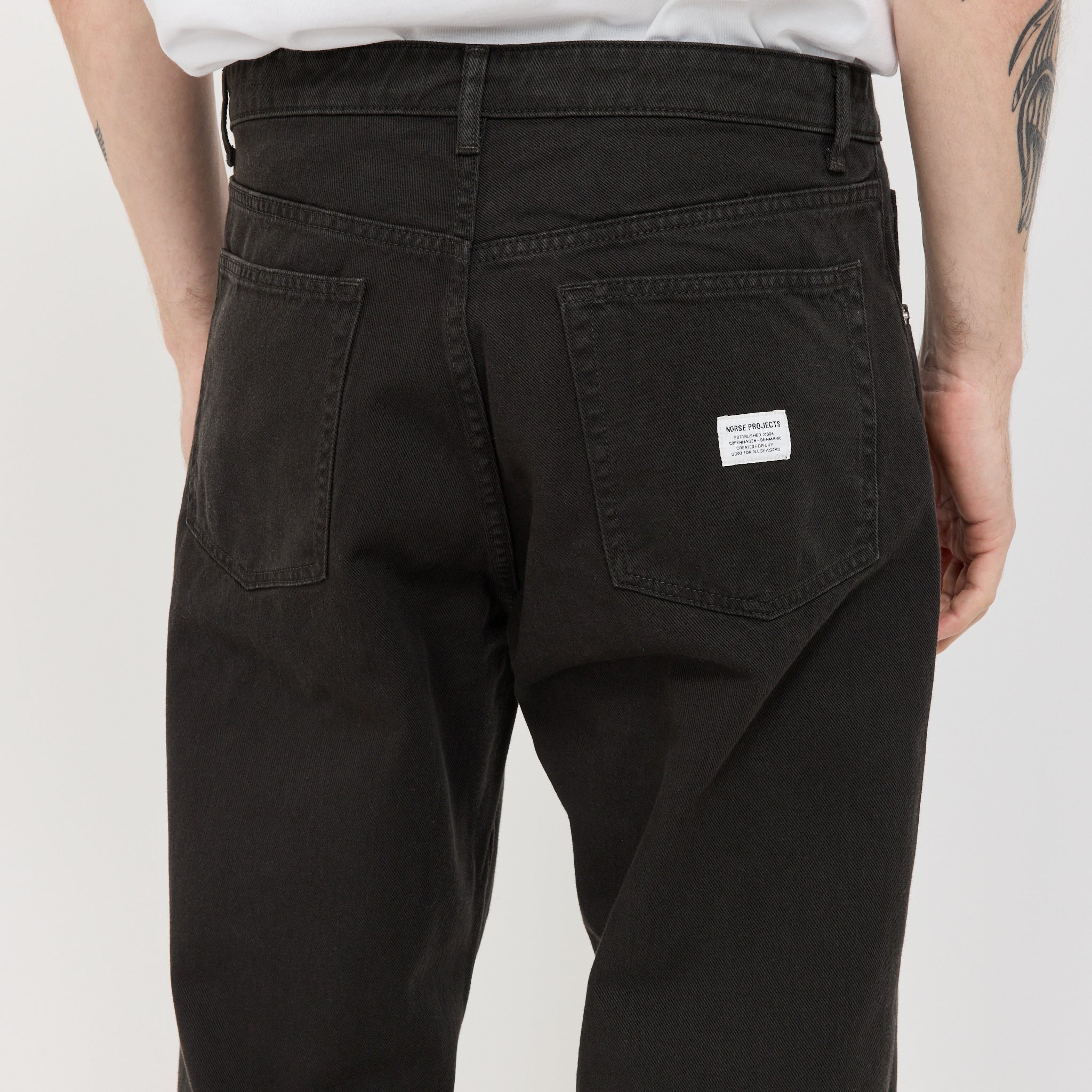 Mogens Relaxed 5 Pocket Heavy Twill Pant Black