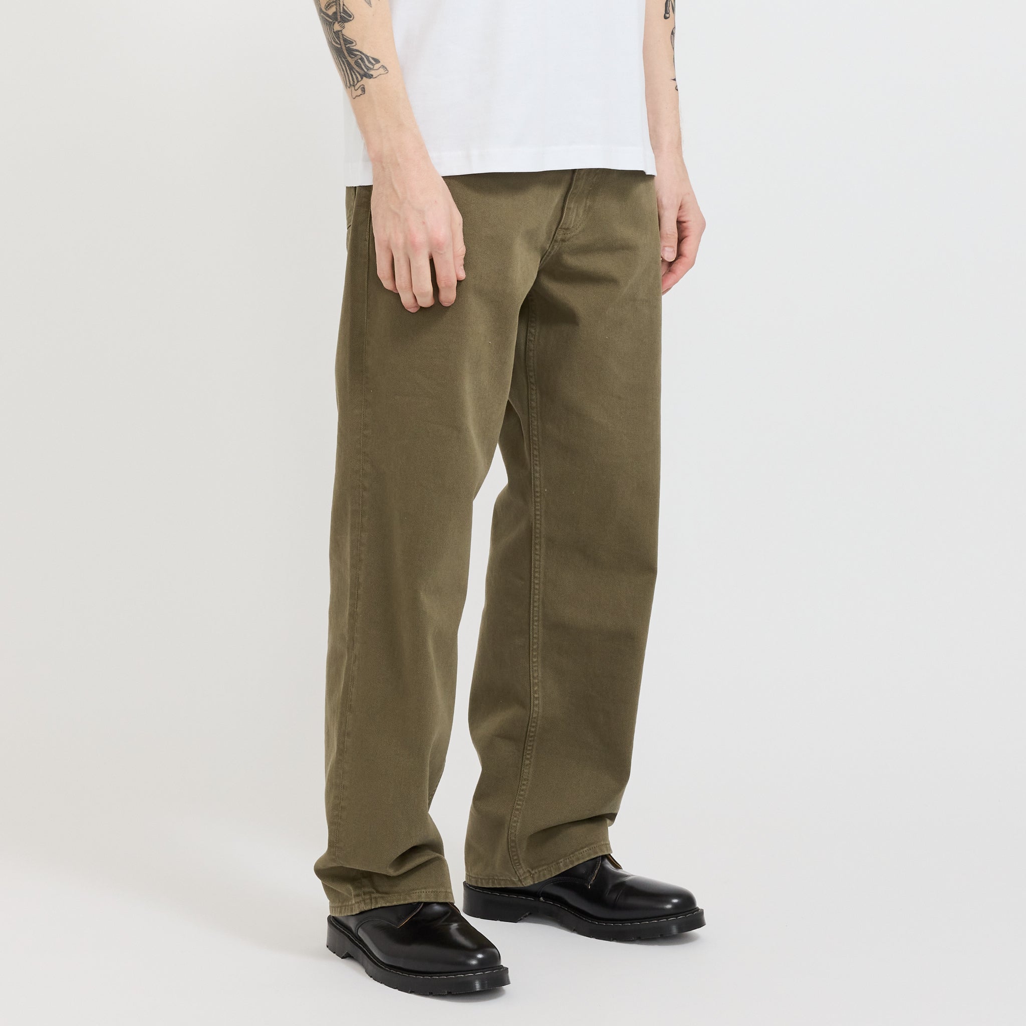 Mogens Relaxed 5 Pocket Heavy Twill Pant Olive Night