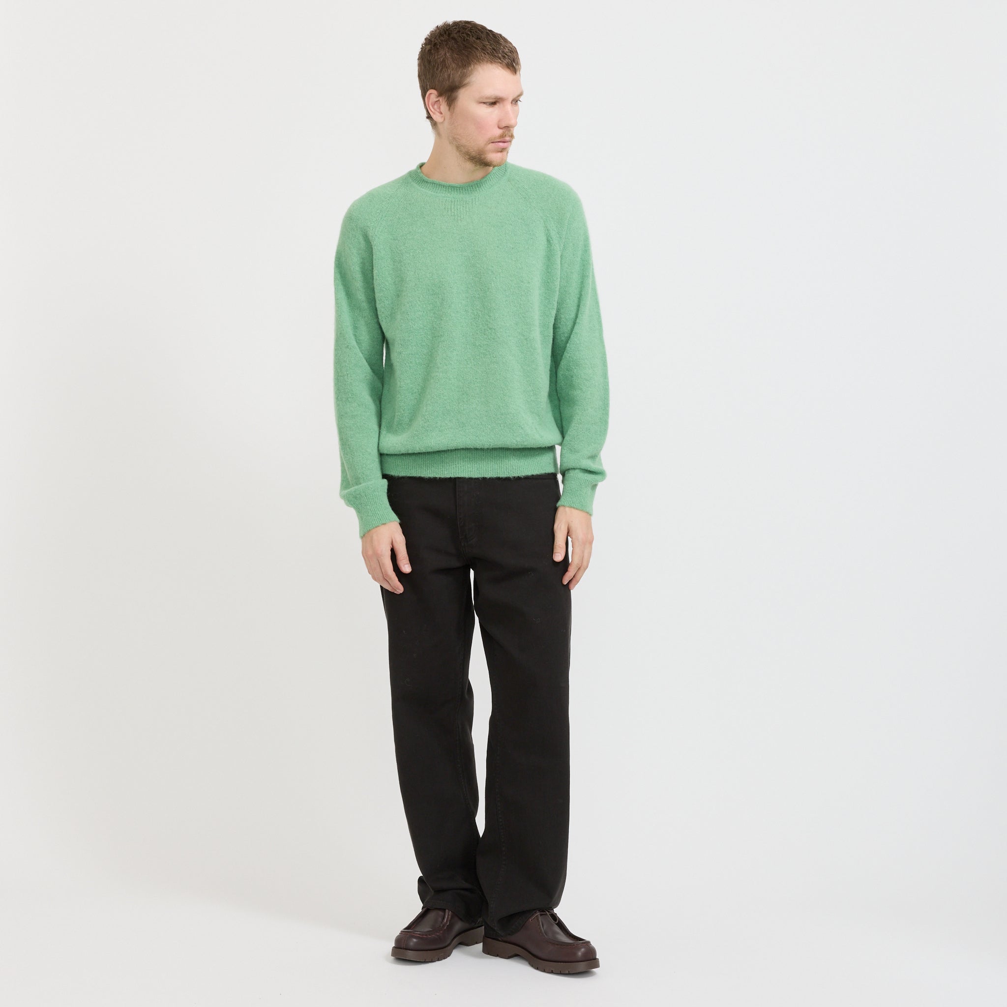 Norse Projects | Nordevik Baby Alpaca Sweater Peapod | Maplestore