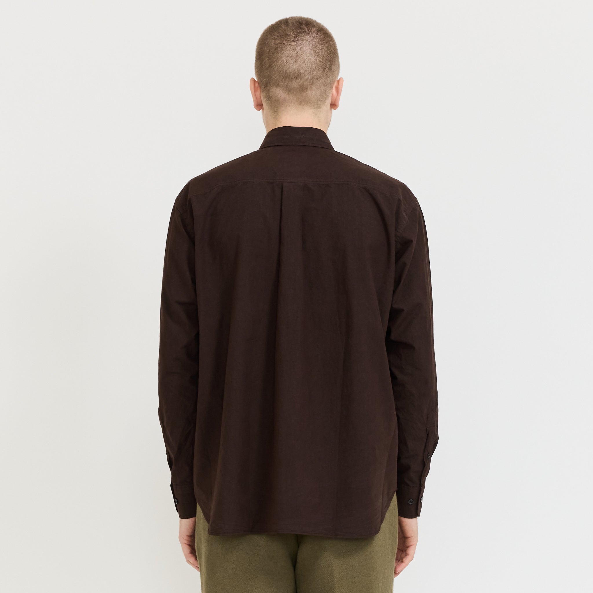 Ole Fatigue Cotton Tencel Shirt Espresso