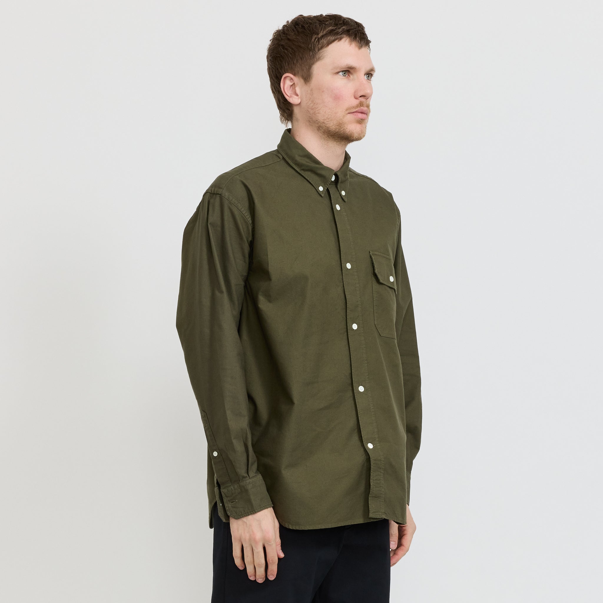 Ole Oversized GMD Oxford Shirt Olive Night