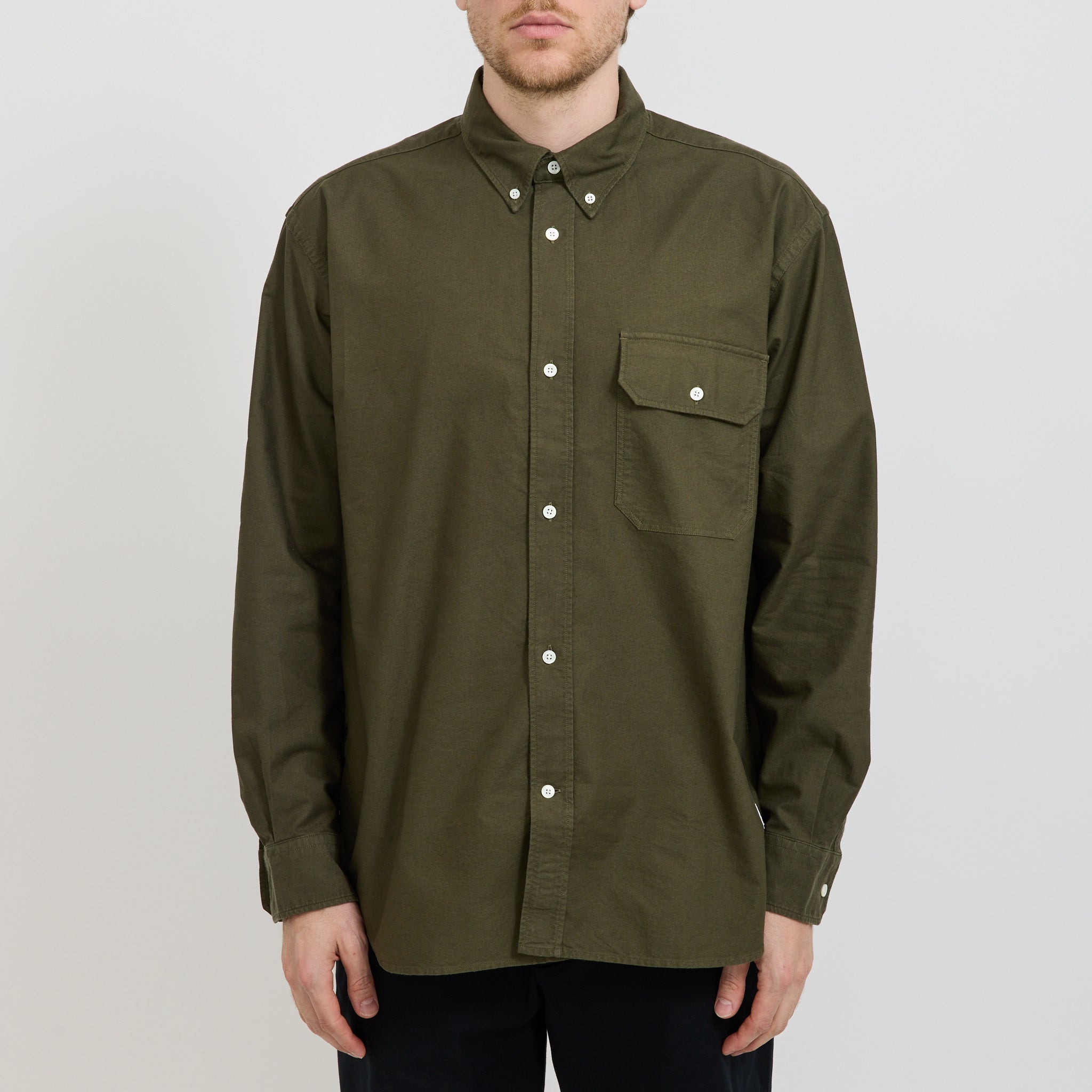 Ole Oversized GMD Oxford Shirt Olive Night