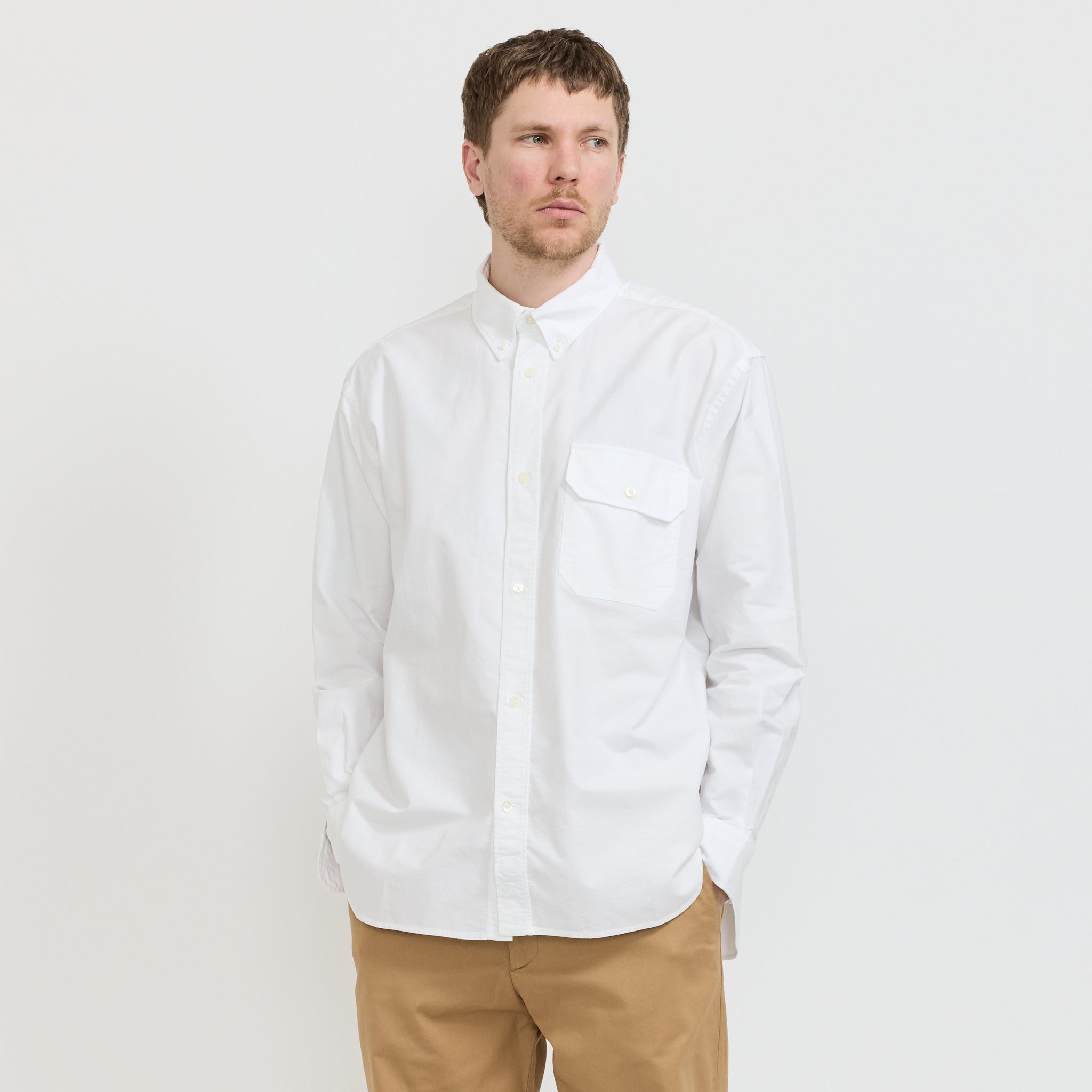 Ole Oversized GMD Oxford Shirt White