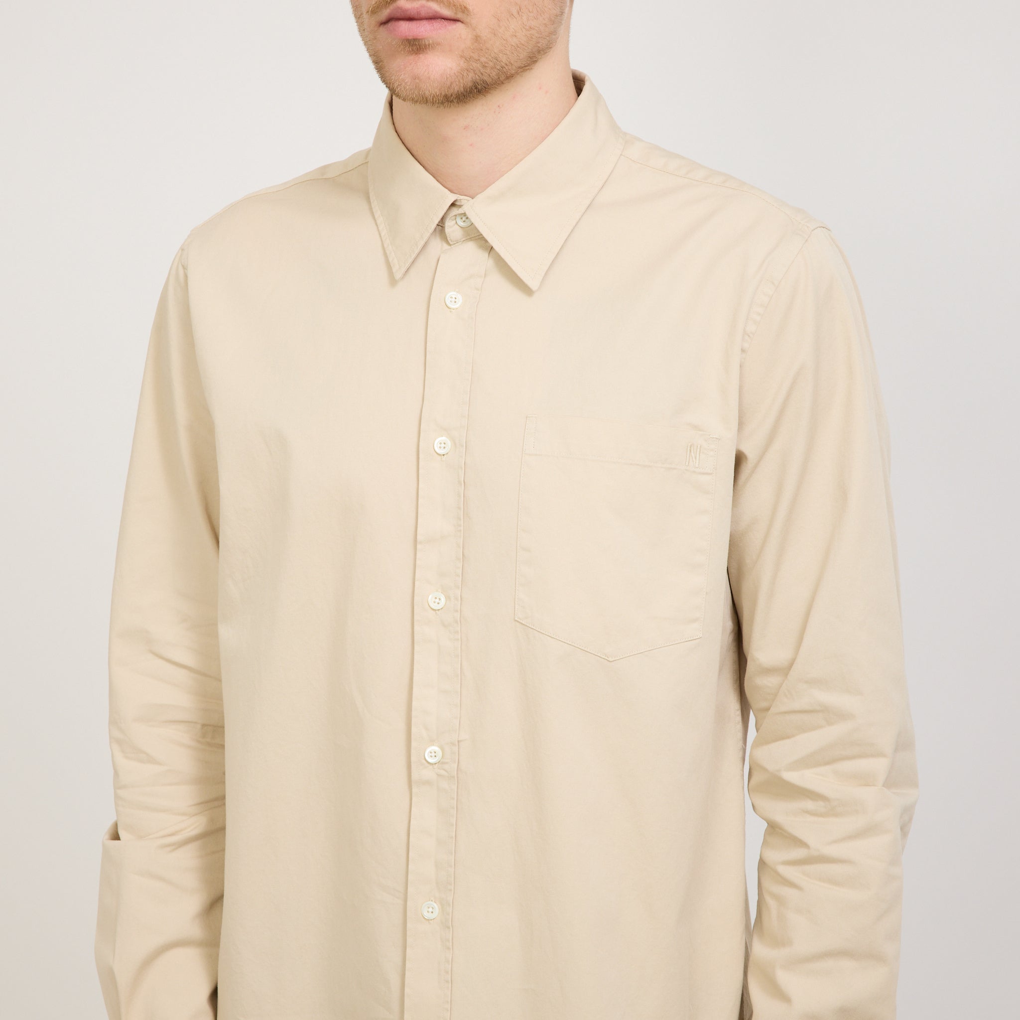 Norse Projects | Osvald BD Twill Shirt Oatmeal | Maplestore