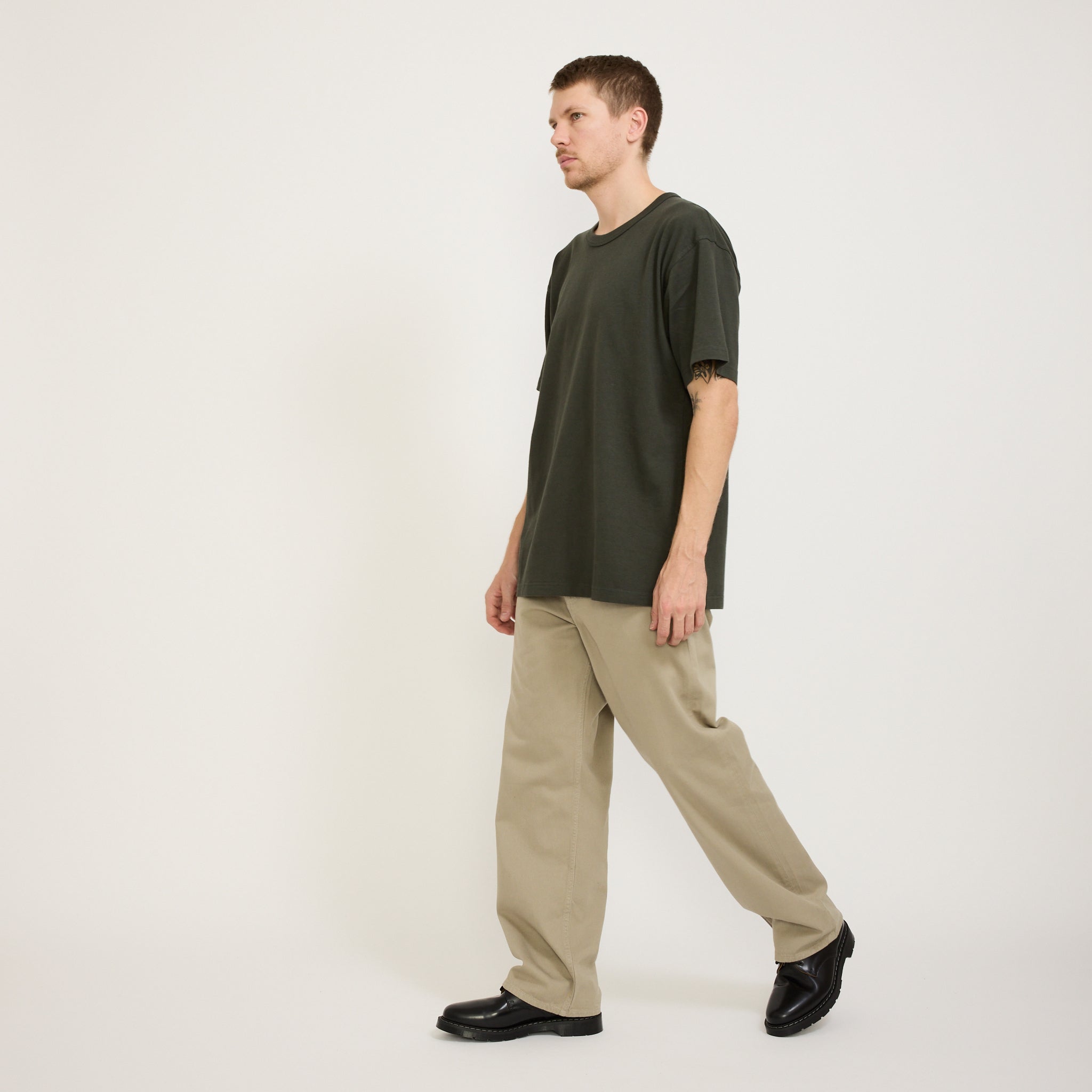 Norse Projects | Simon Heavy T-Shirt Black Olive | Maplestore