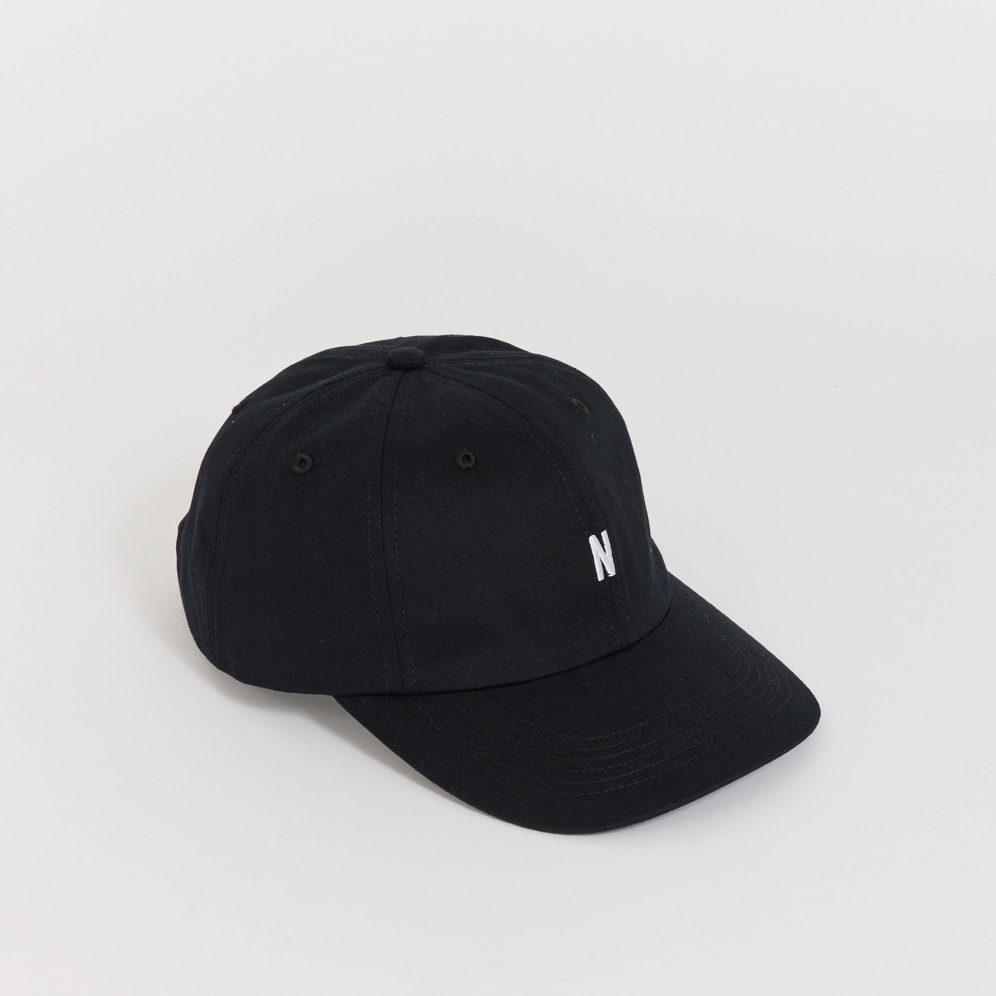 Norse Projects | Twill Sports Cap Black | Maplestore