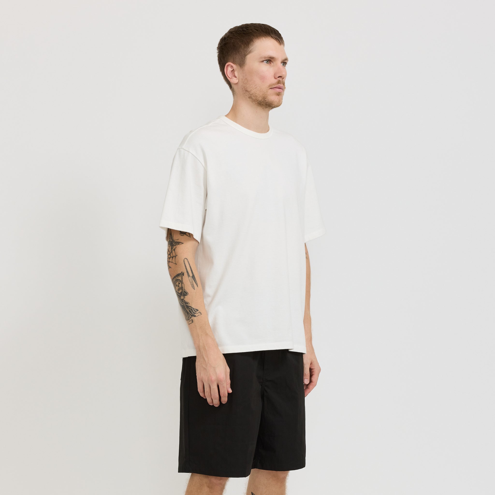 Ragnar Fine Broken Twill Shorts Black