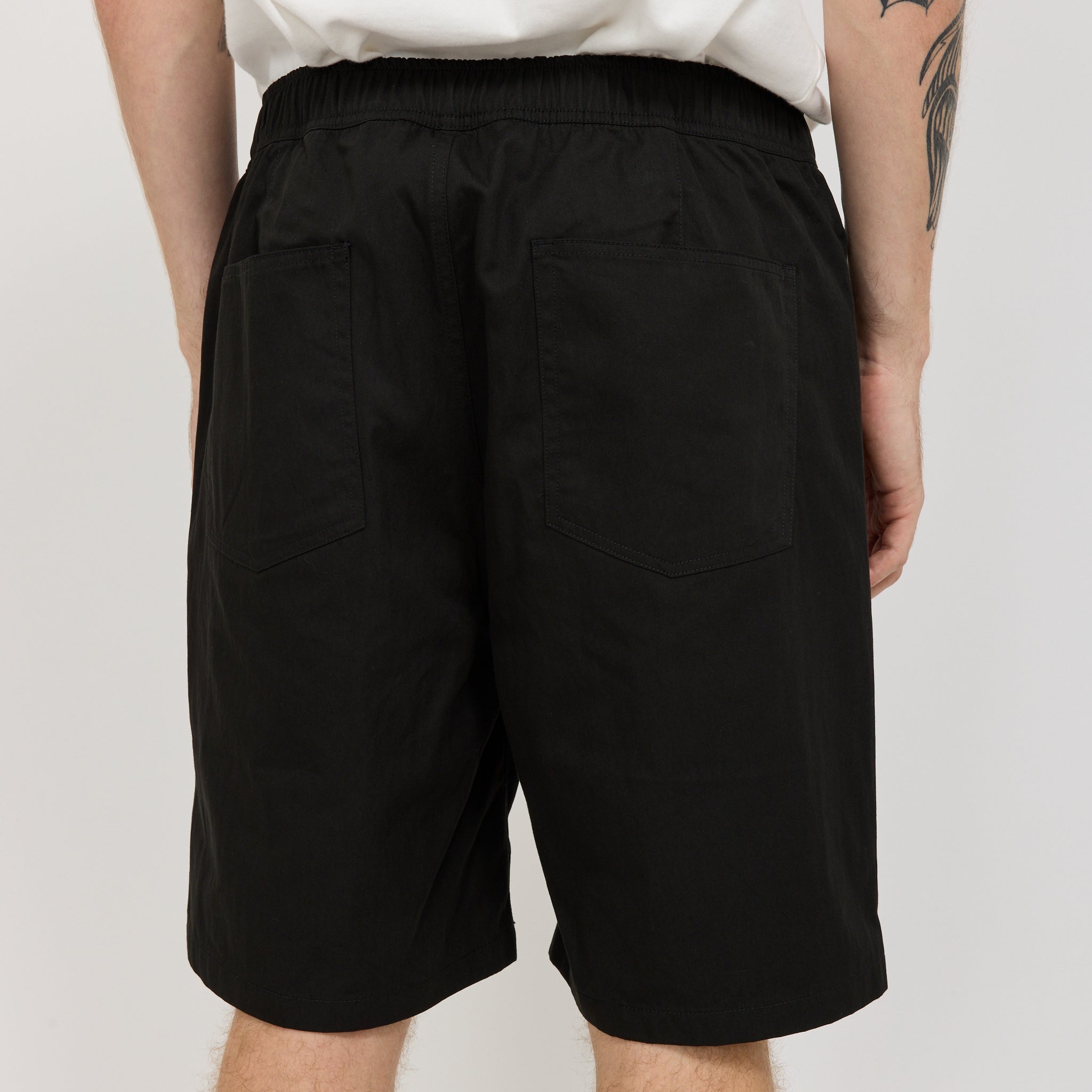 Ragnar Fine Broken Twill Shorts Black