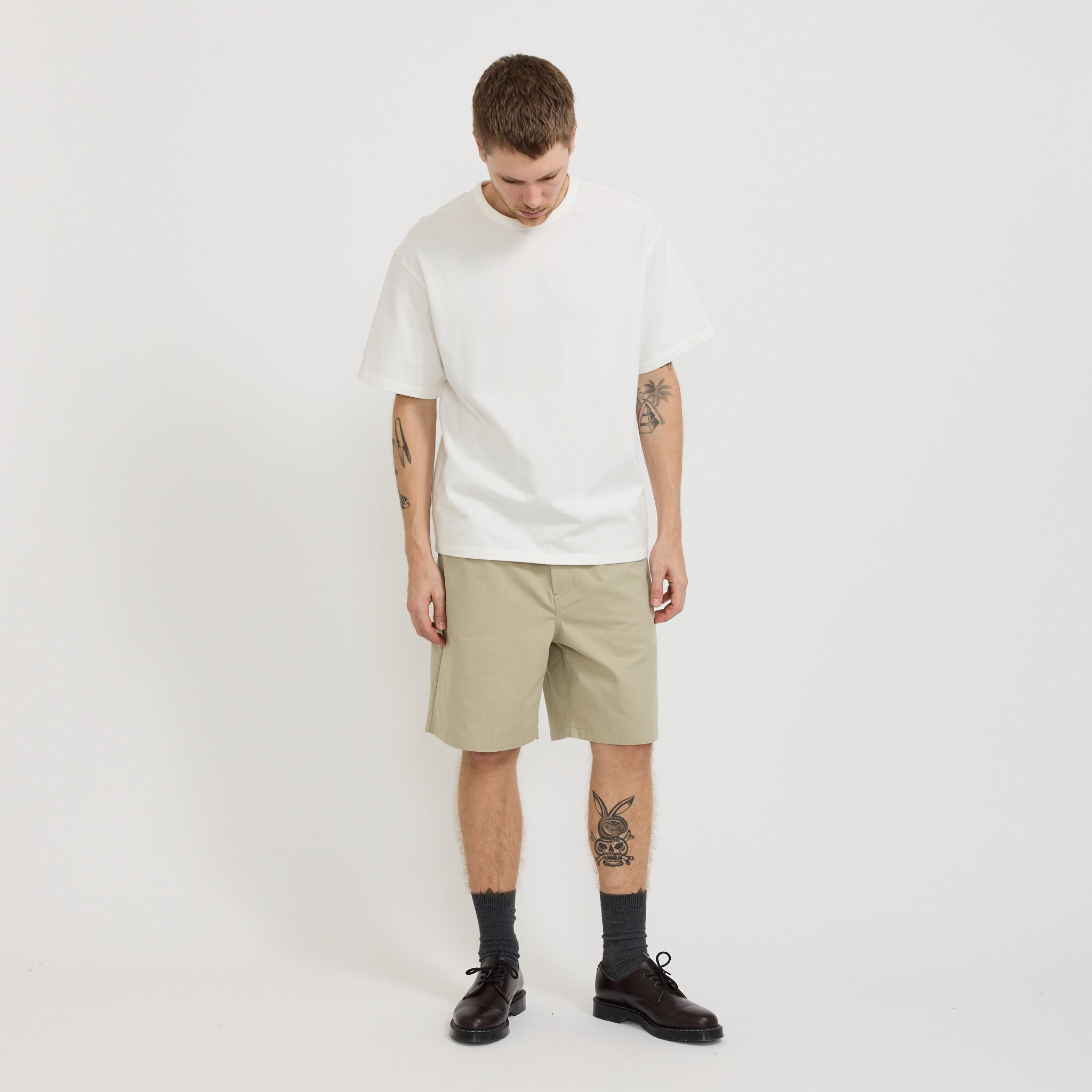 Ragnar Fine Broken Twill Shorts Elm