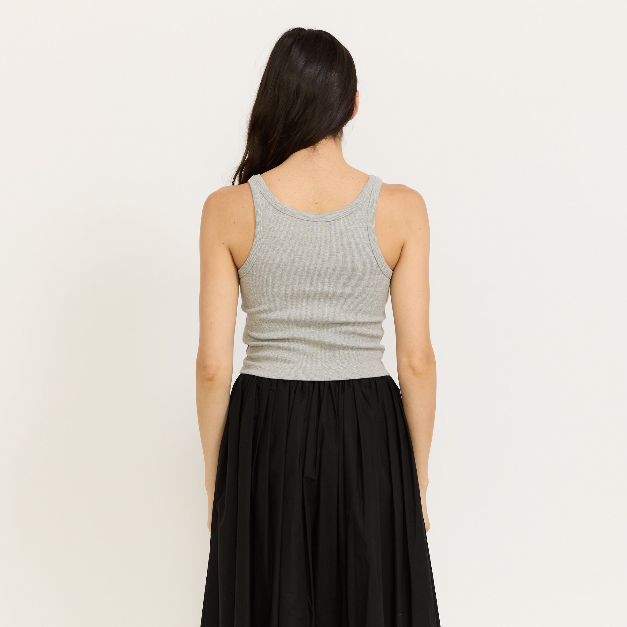 Nothing Written | Curved Rib Tank Grey | Maplestore