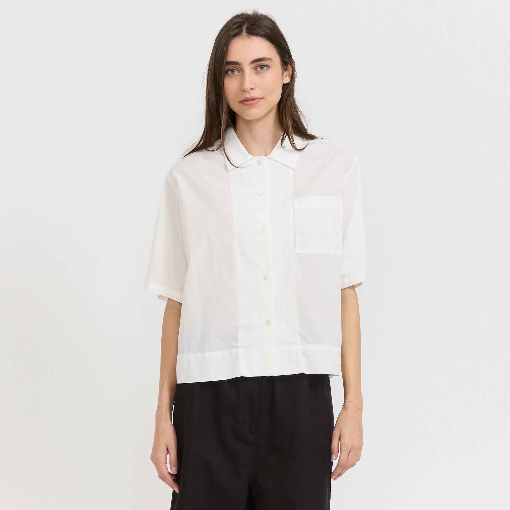 Nothing Written | Rine Short Sleeve Shirt White | Maplestore