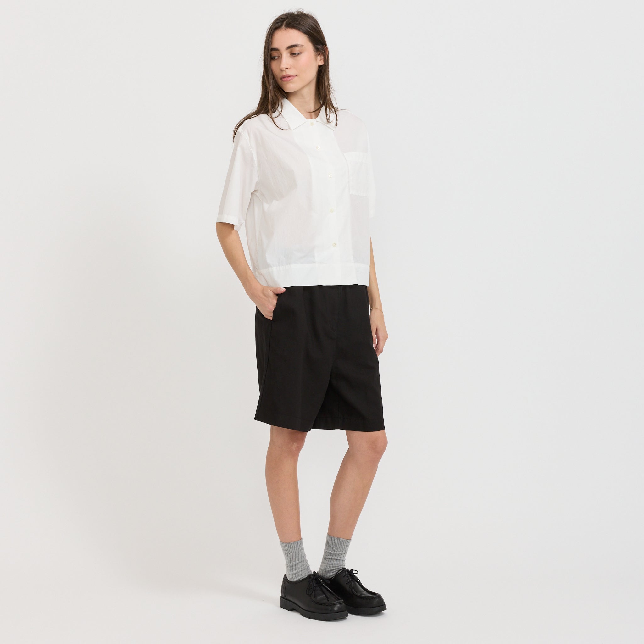Nothing Written | Rine Short Sleeve Shirt White | Maplestore