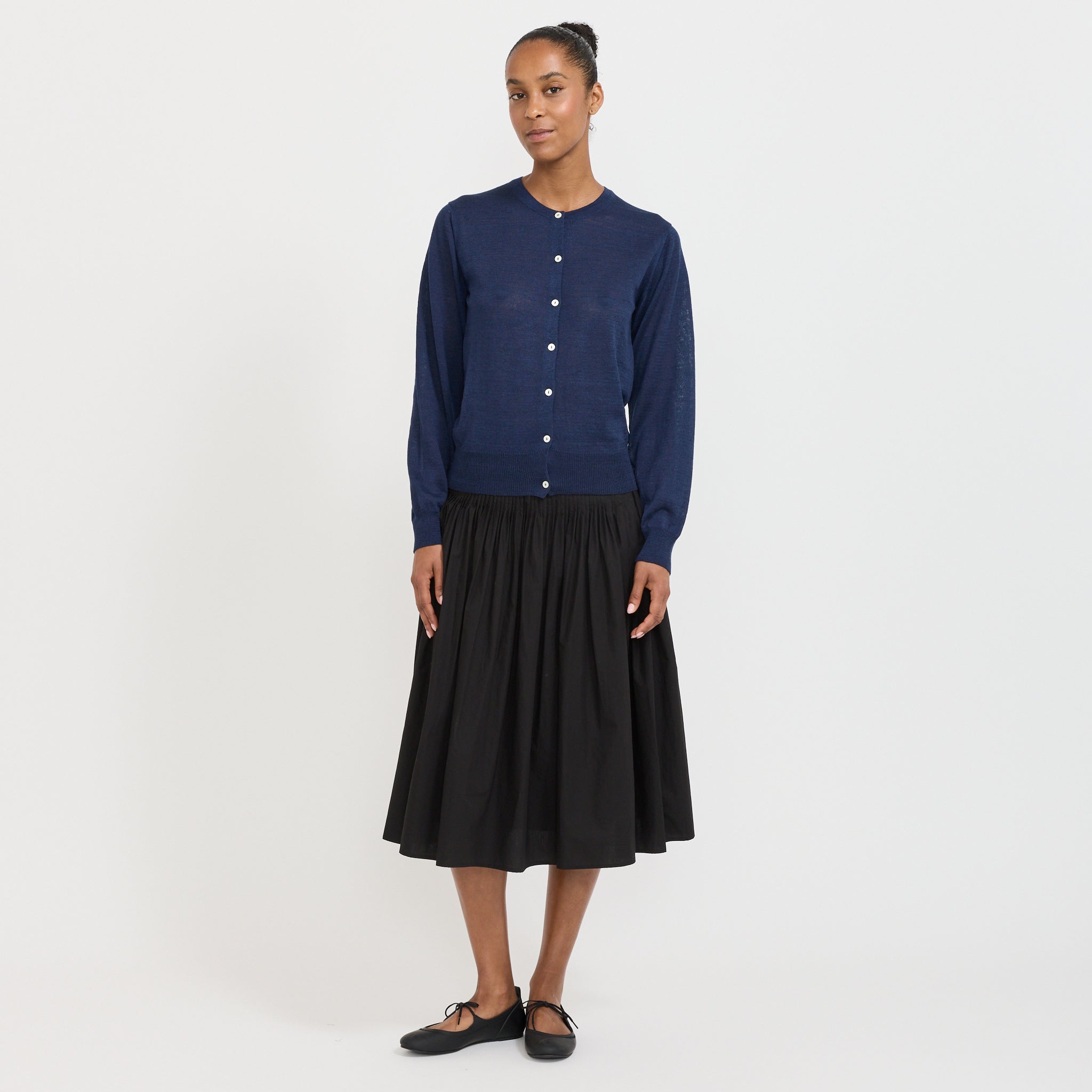 Rola Linen Cardigan Navy