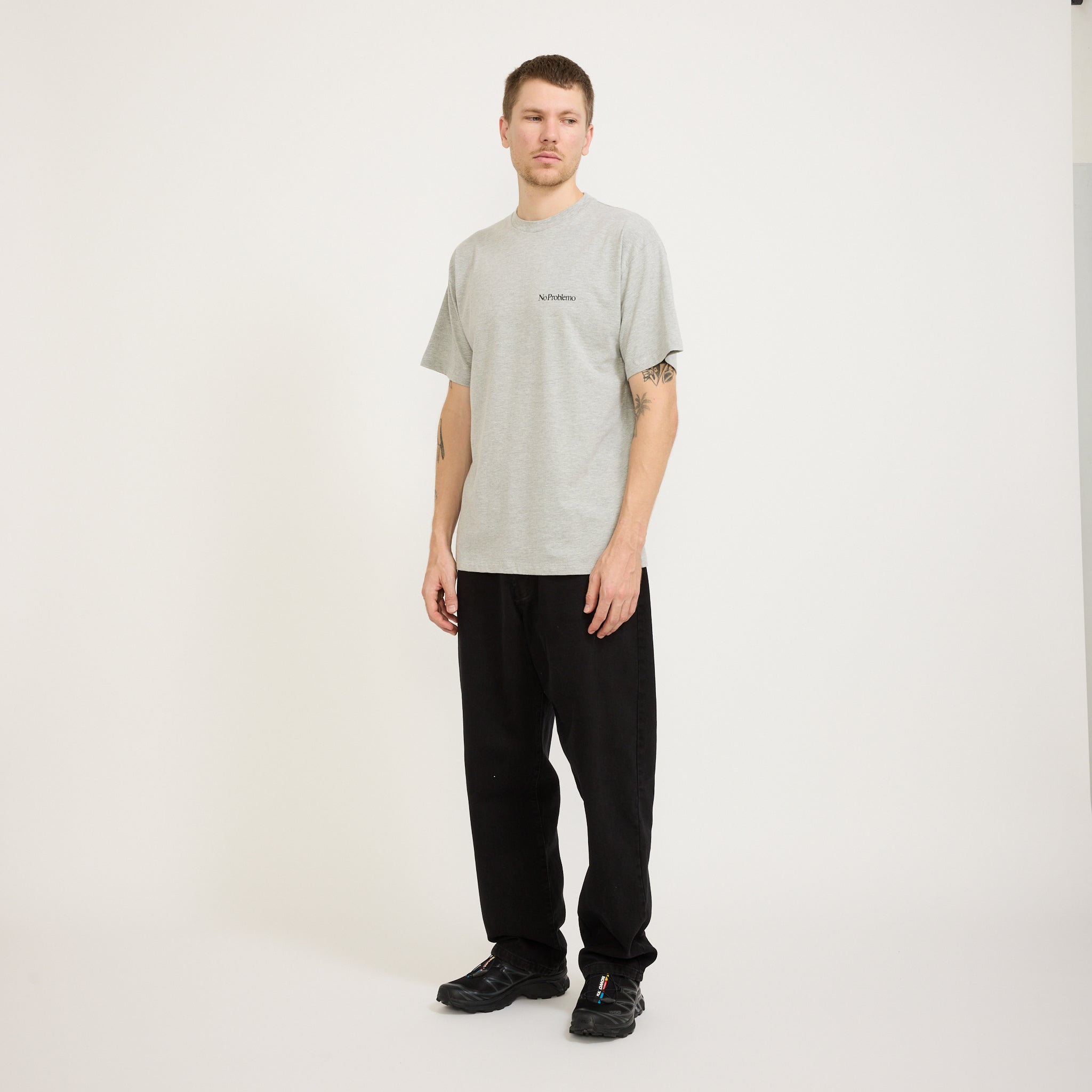 No Problemo | Mini Problemo SS Tee Grey Marle | Maplestore