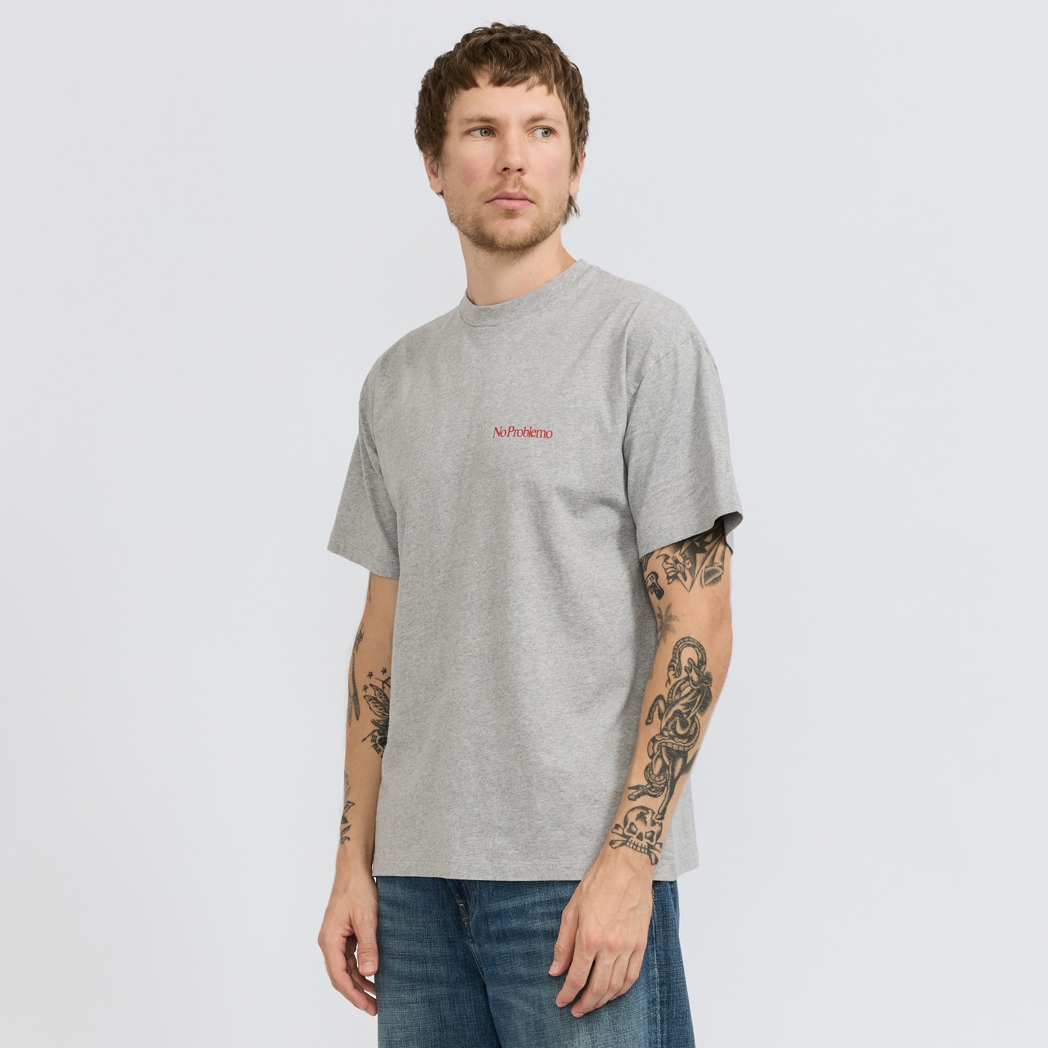 Mini Problemo SS Tee Grey Marle