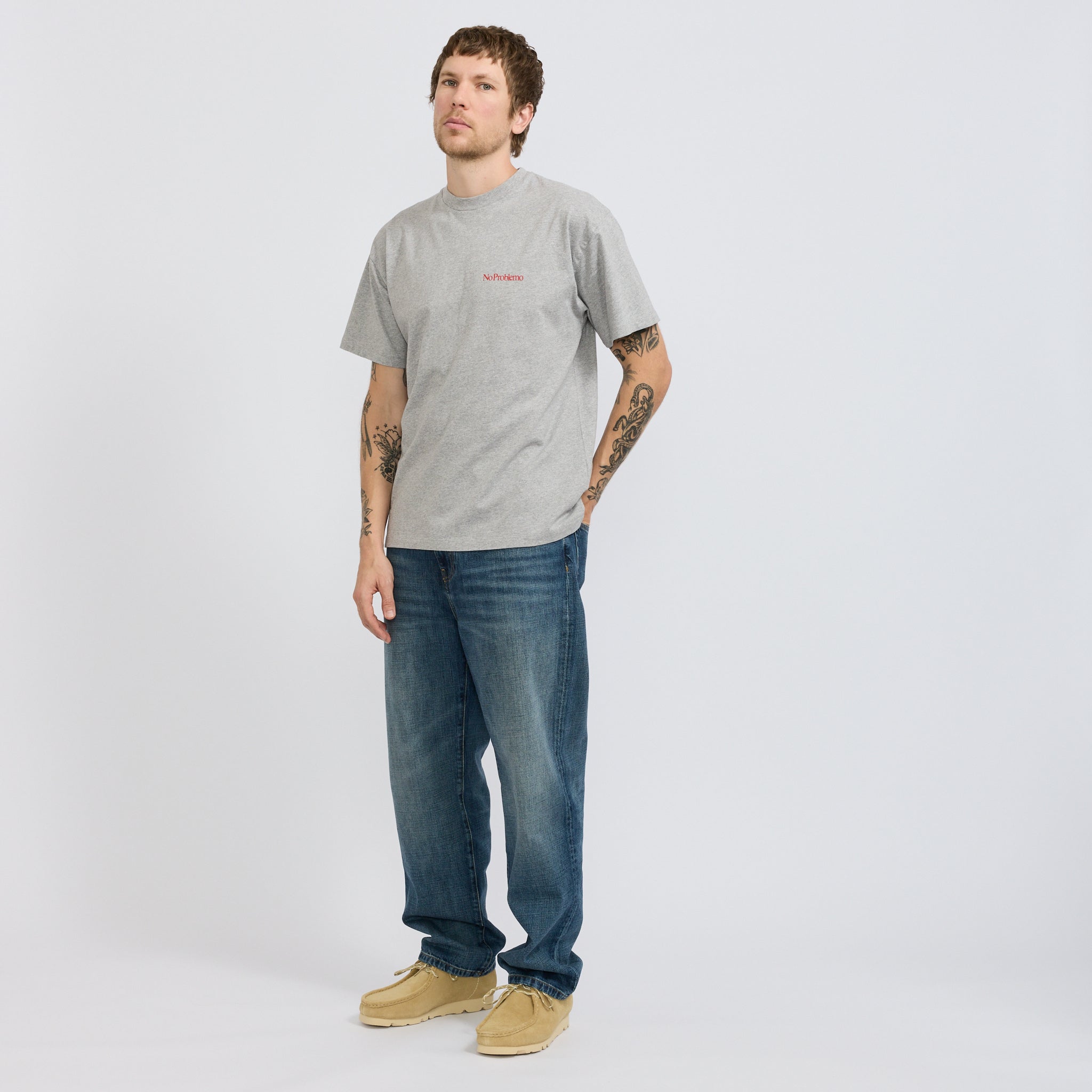 Mini Problemo SS Tee Grey Marle
