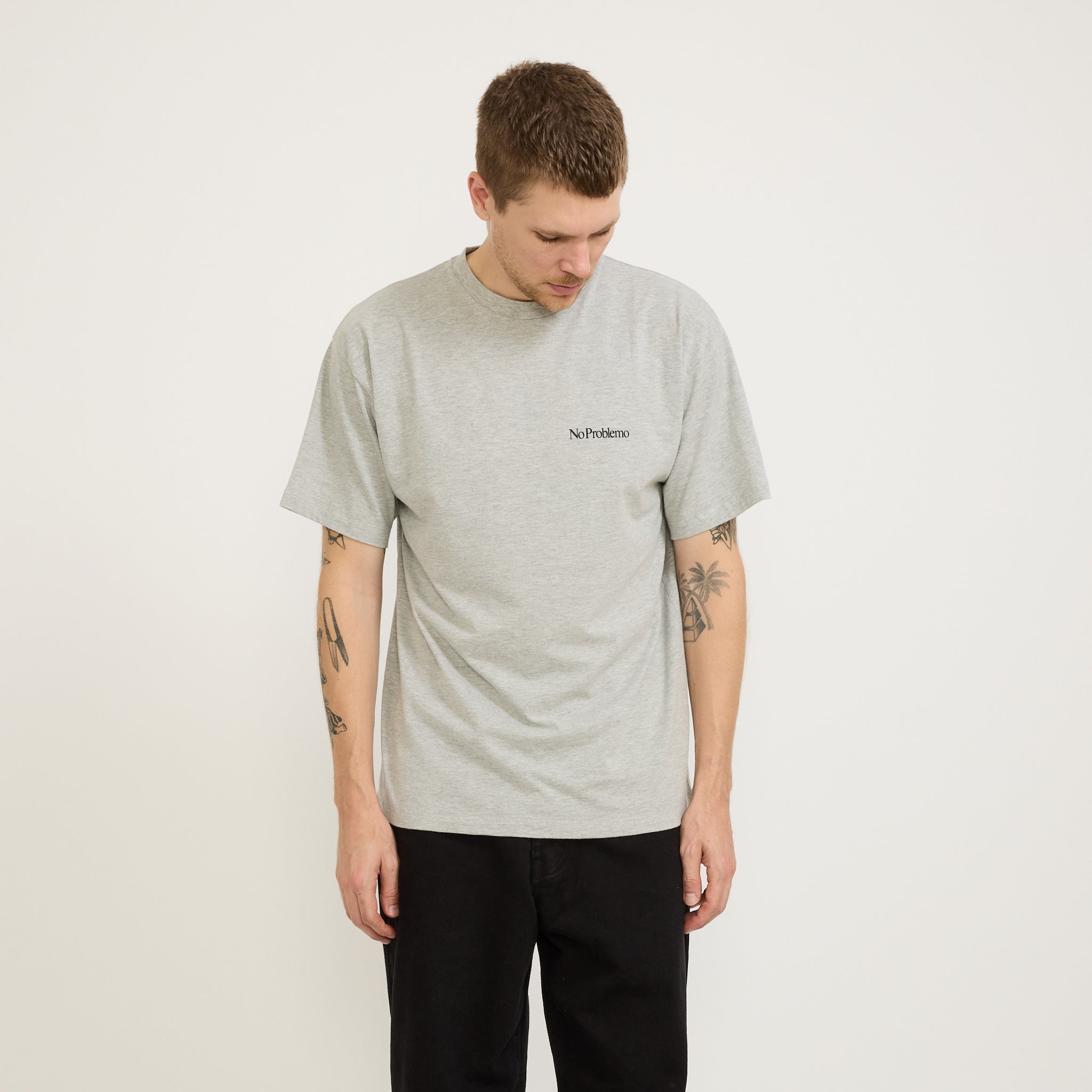 No Problemo | Mini Problemo SS Tee Grey Marle | Maplestore