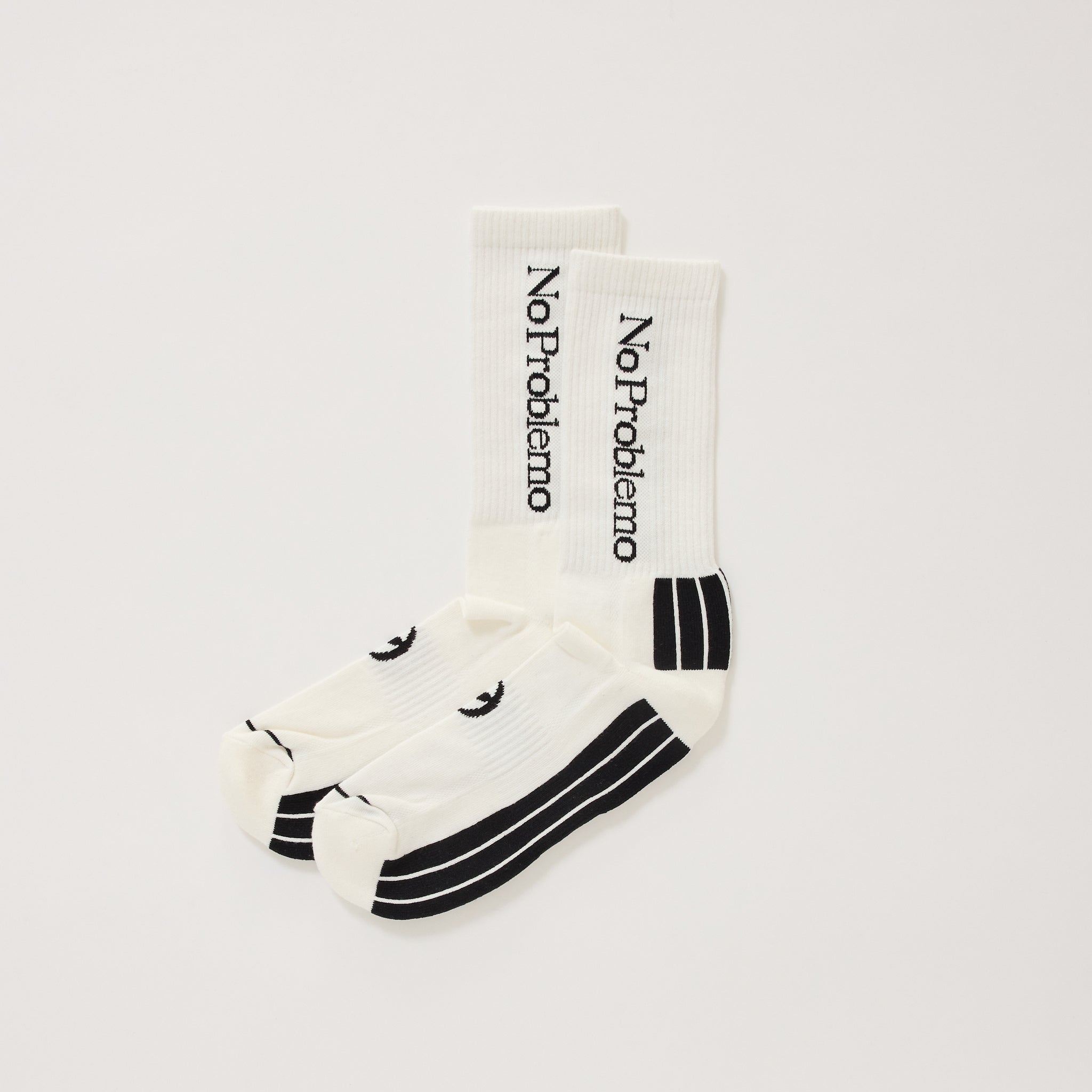 No Problemo Sock White