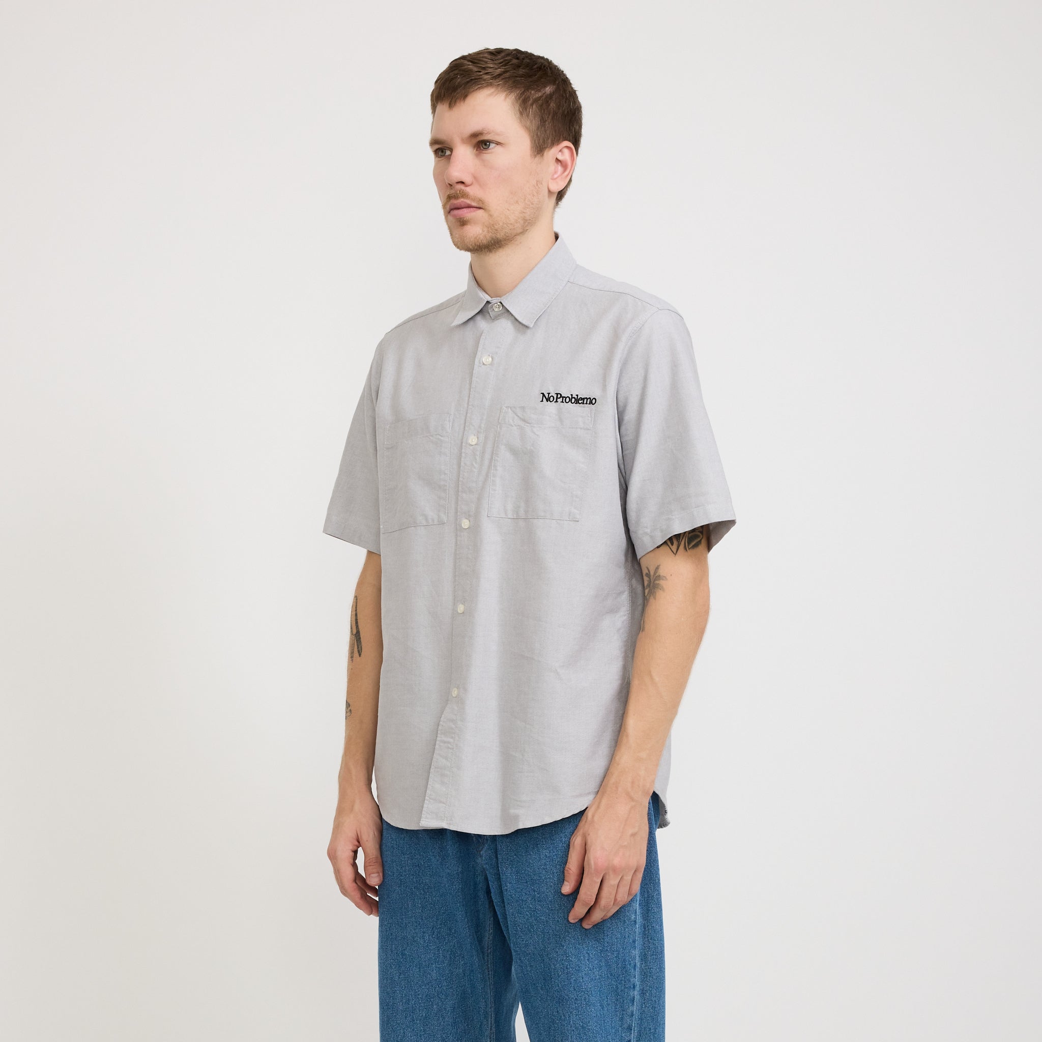 No Problemo | SS Uniform Shirt Grey | Maplestore