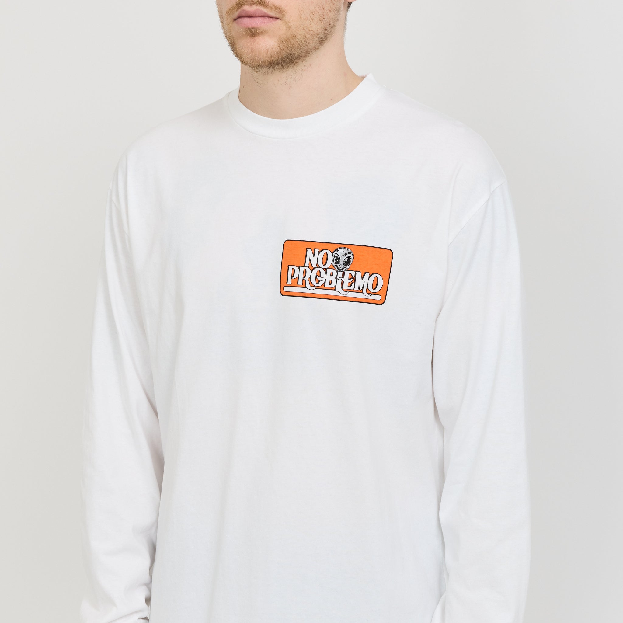 No Problemo | Stickers LS Tee White | Maplestore